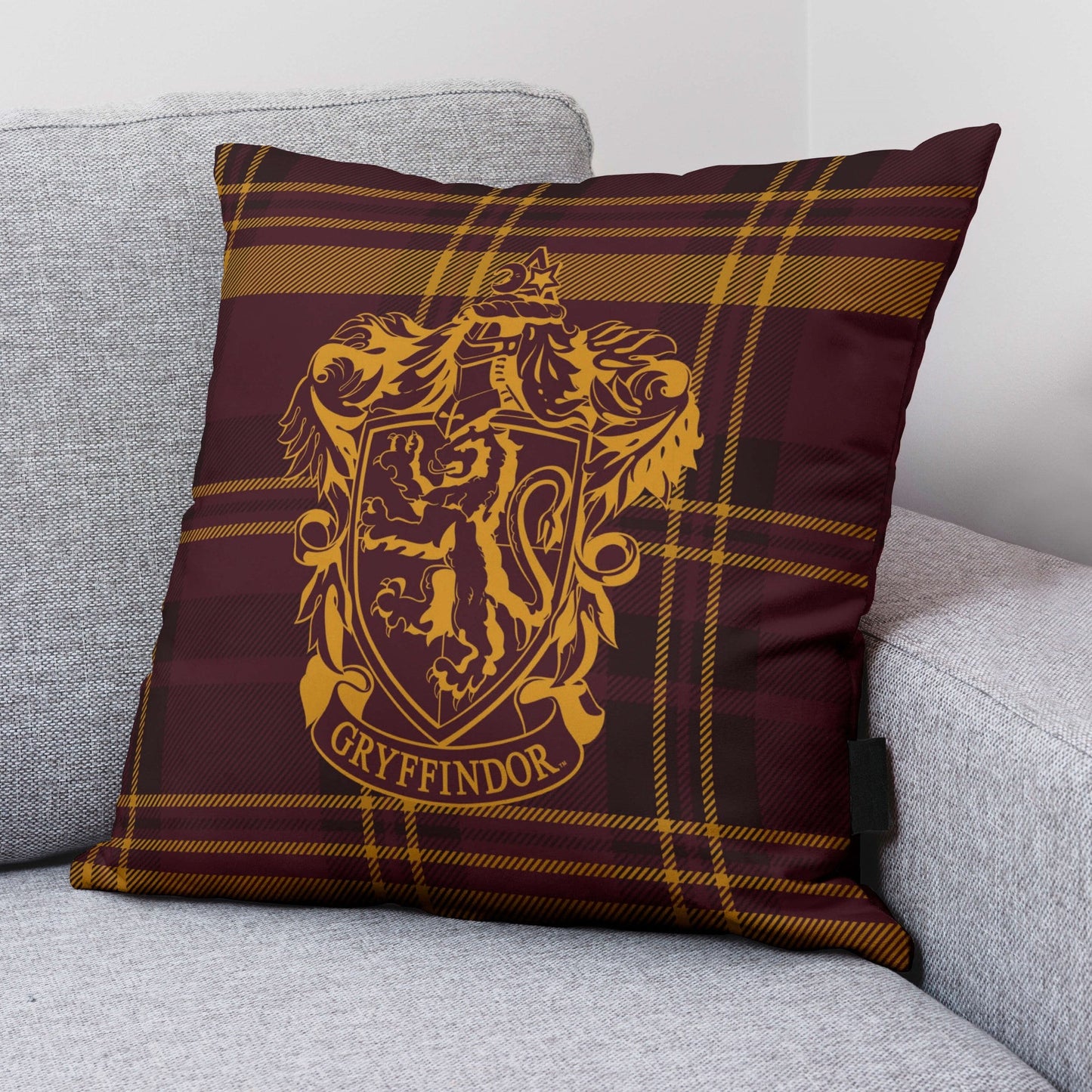 Funda de cojín 100% algodón 50x50cm Gryffindor Cuadro A 2
