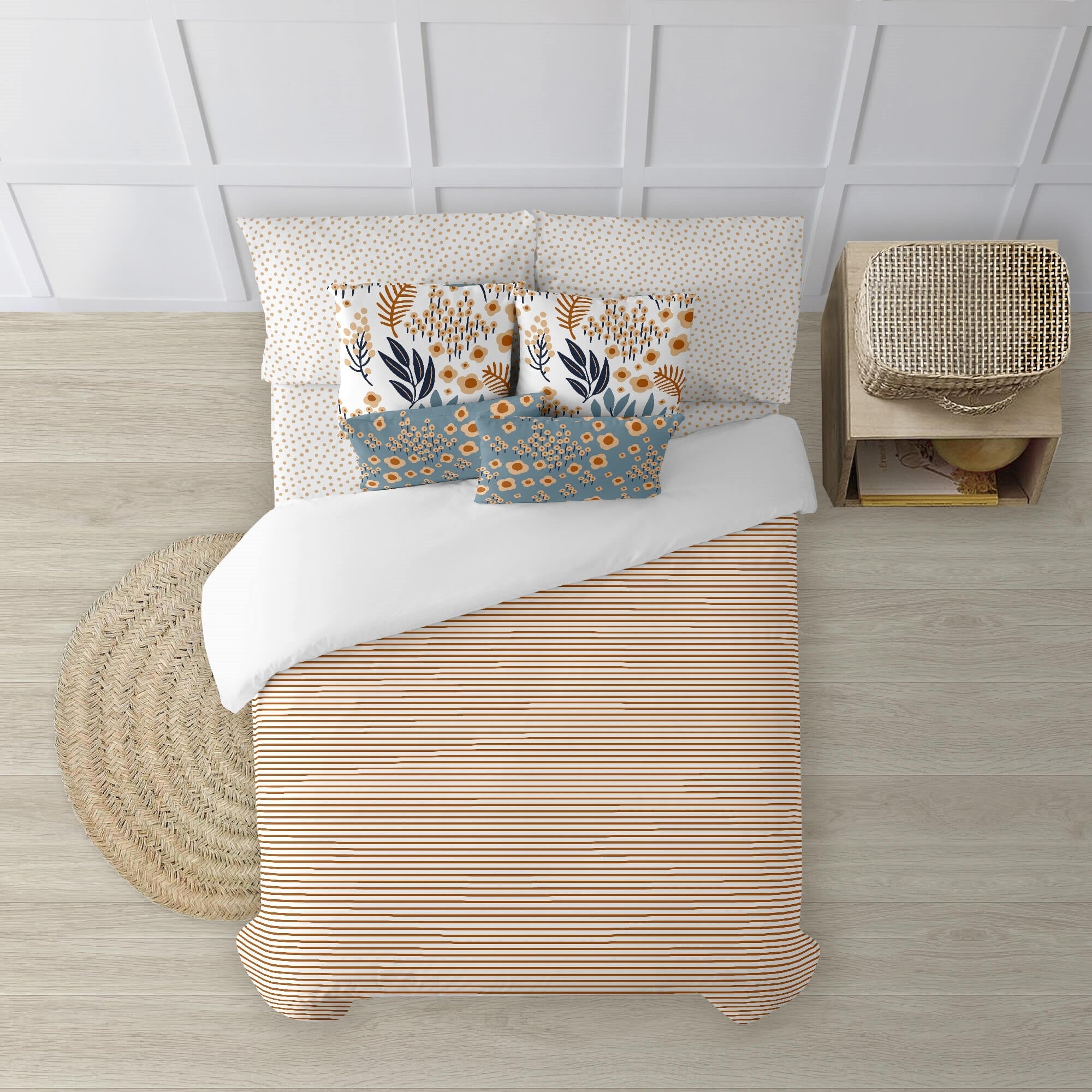 Funda nórdica con cuello de botella 100% algodón Florencia 2