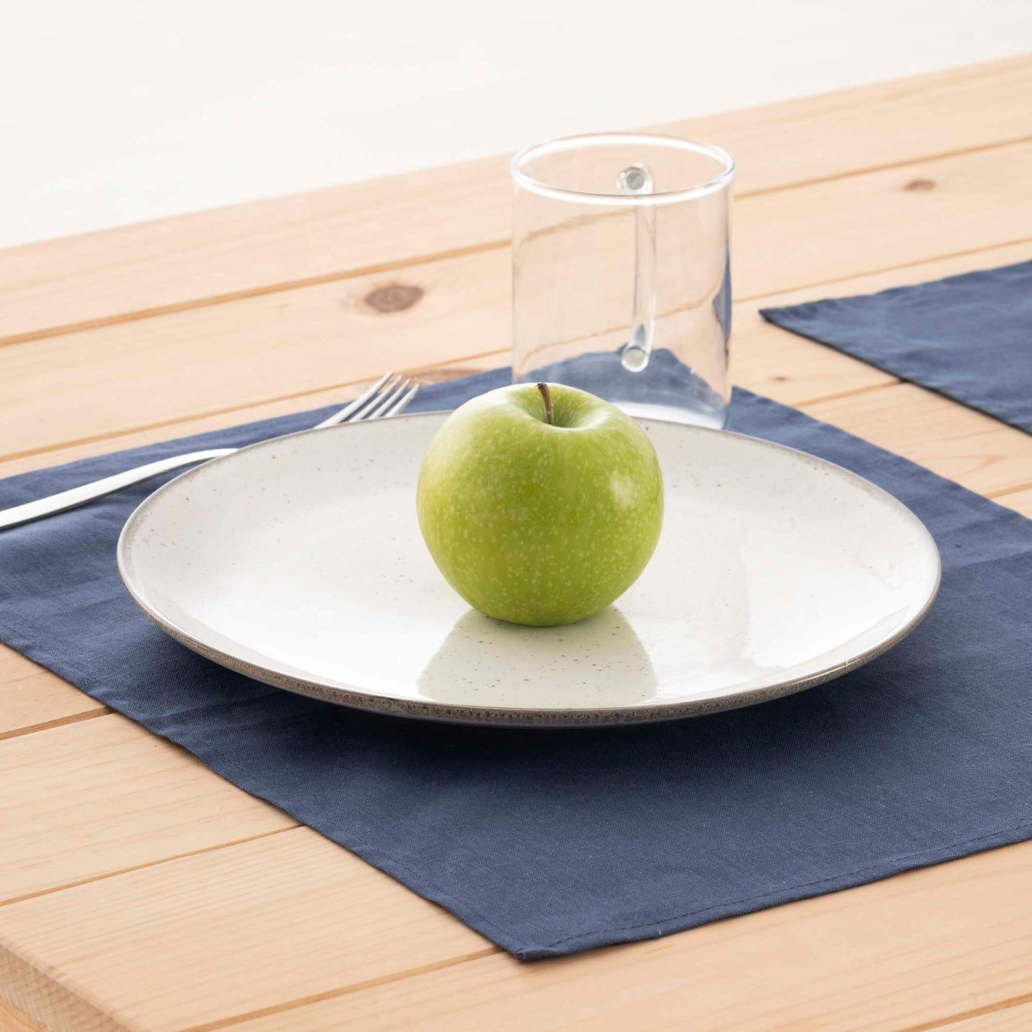 Pack 2 unidades mantel individual hidrófugo antimanchas Lino 100% Night Blue 45x35 cm 3