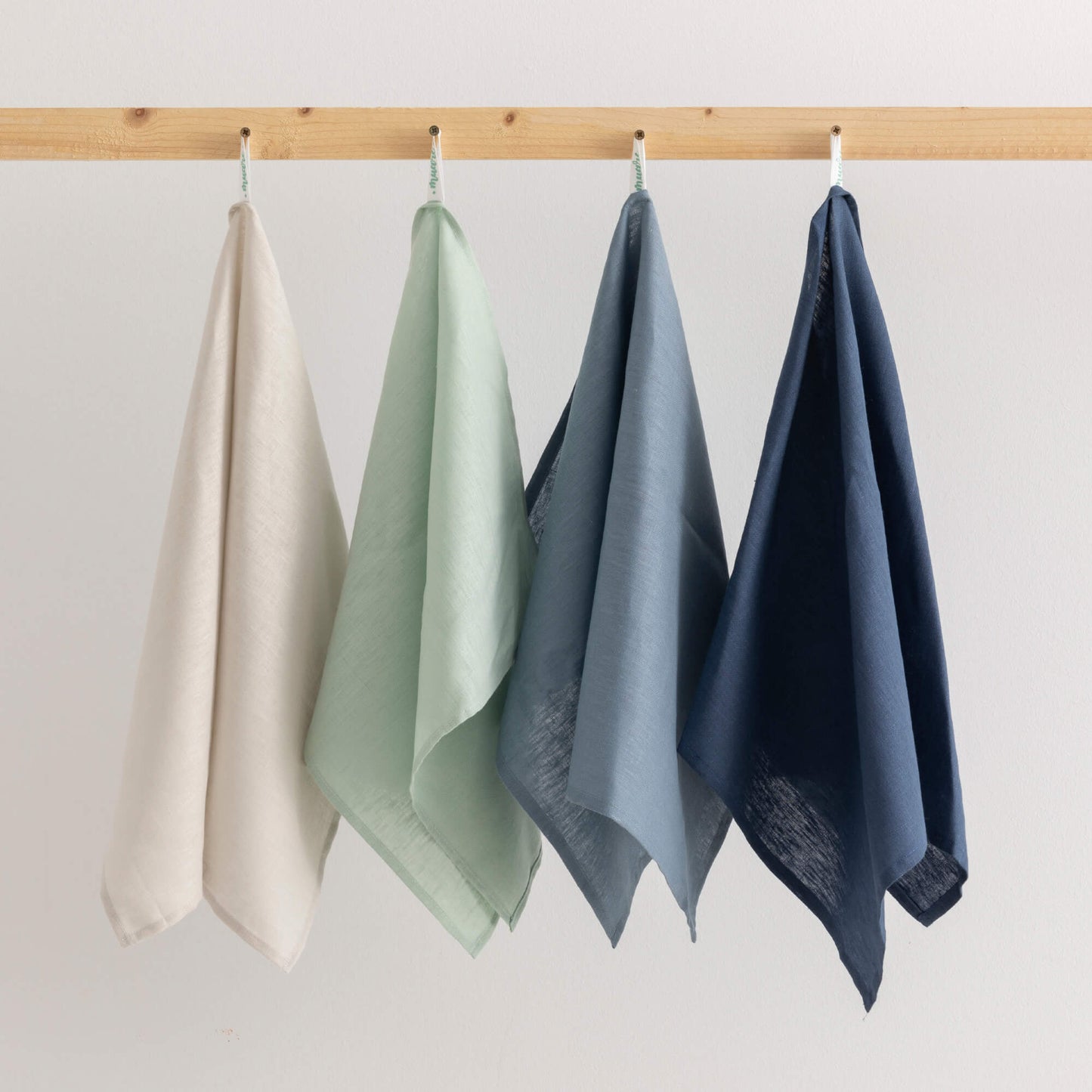 Pack 2 unidades paño de cocina lino 100% algodón Light Grey 45x70 cm 3