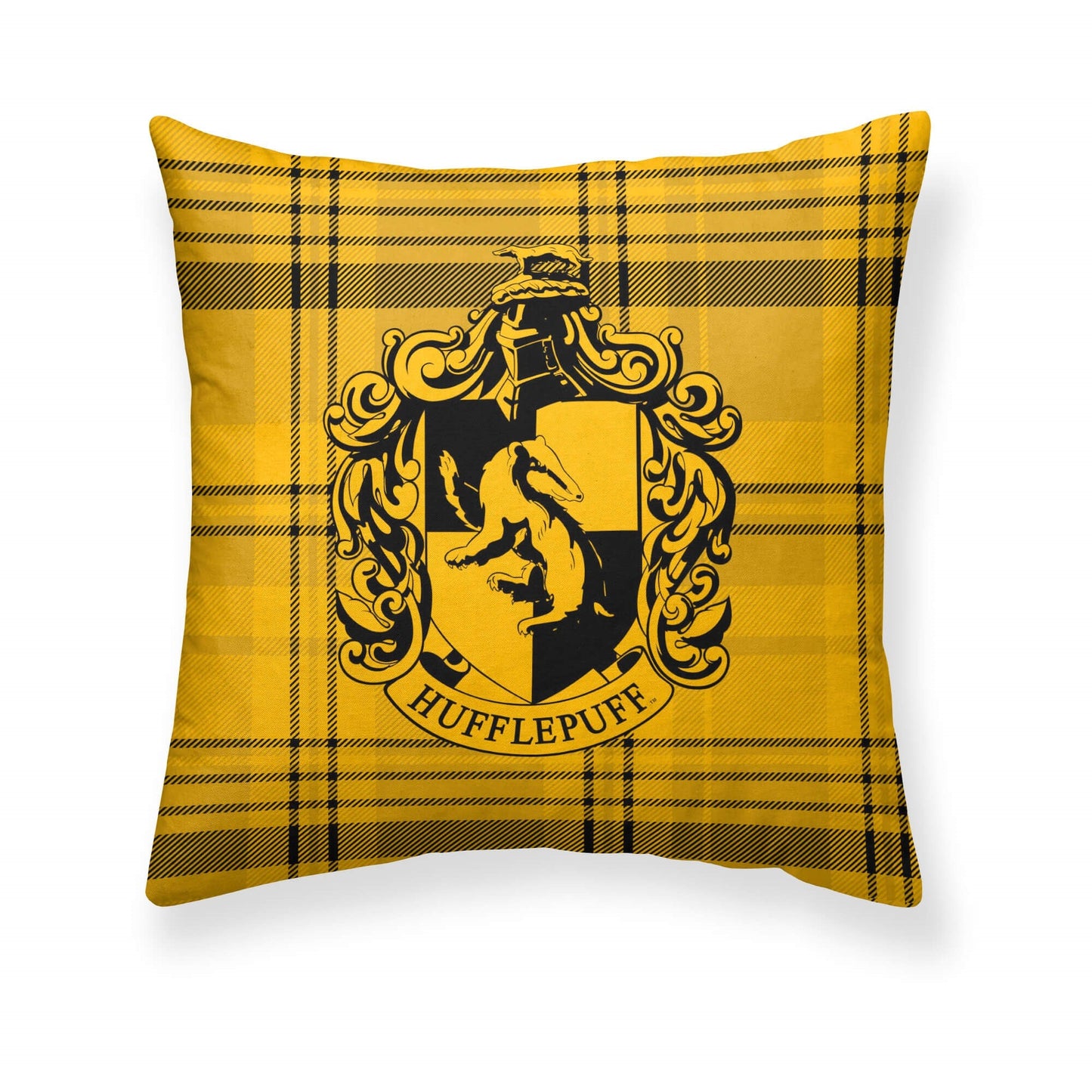Funda de cojín 100% algodón 50x50cm Hufflepuff Cuadro A 0