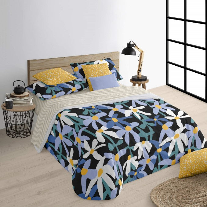 Funda nórdica con botones 100% algodón Dharan 0