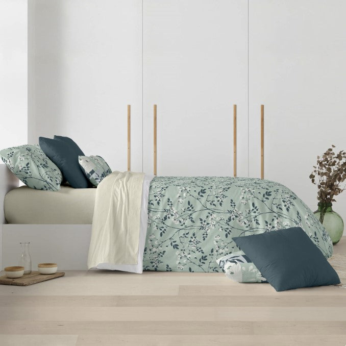 Funda nórdica con botones 100% algodón Leiden 2