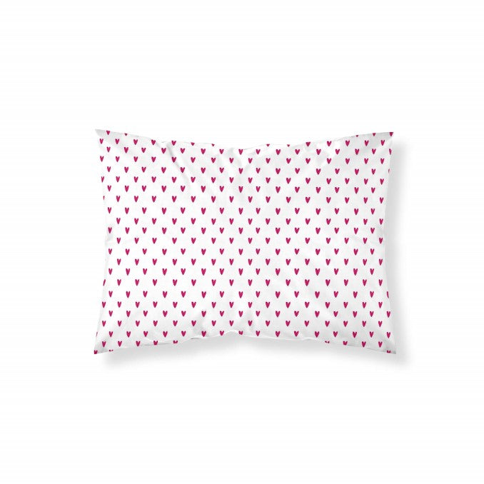 Funda de almohada 100% algodón Corazones de Mundopiruuu 0