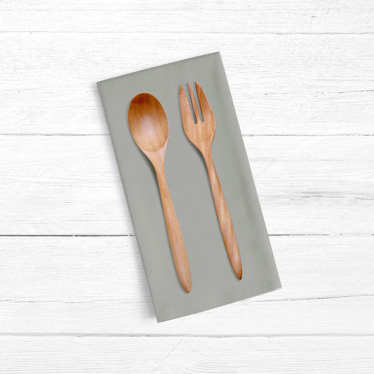 Pack 2 unidades paño de cocina lino 100% algodón Light Grey 45x70 cm 4