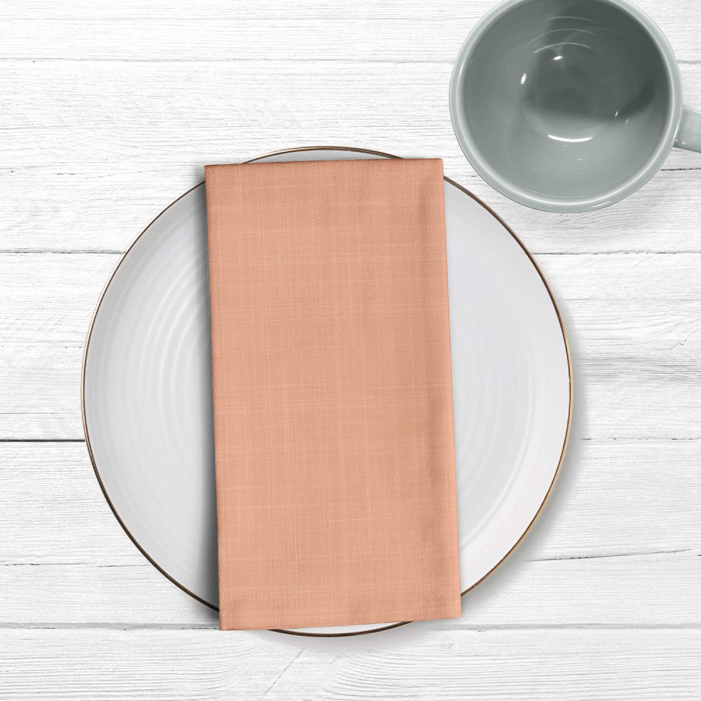 Pack 2 unidades servilletas Lino 100% Dustypink 50x50 cm 0