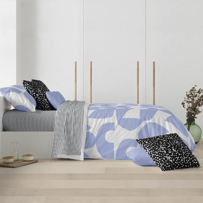 Funda nórdica con botones 100% algodón Tansen Blue 2