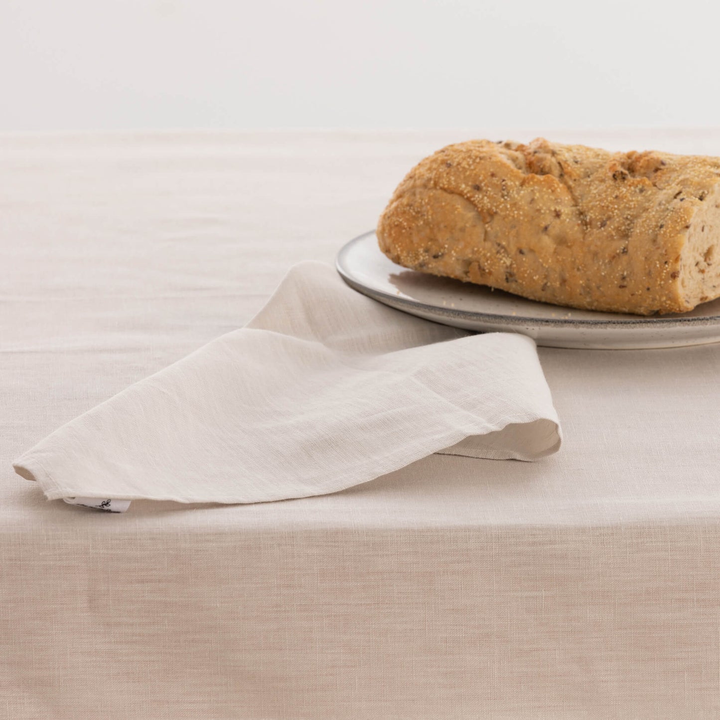 Pack 2 unidades servilletas Lino 100% Light Grey 50x50 cm 2