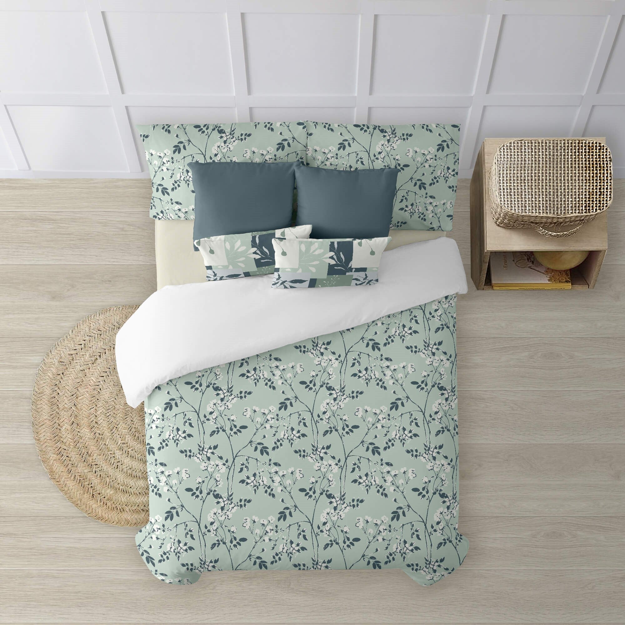 Funda nórdica con cuello de botella 100% algodón Leiden 2