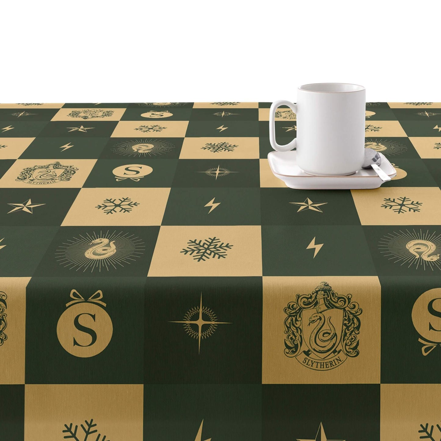 Mantel resinado antimanchas Slytherin Christmas 2