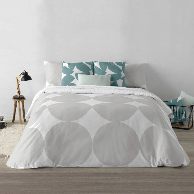 Funda nórdica con botones 100% algodón Portmore Grey 4