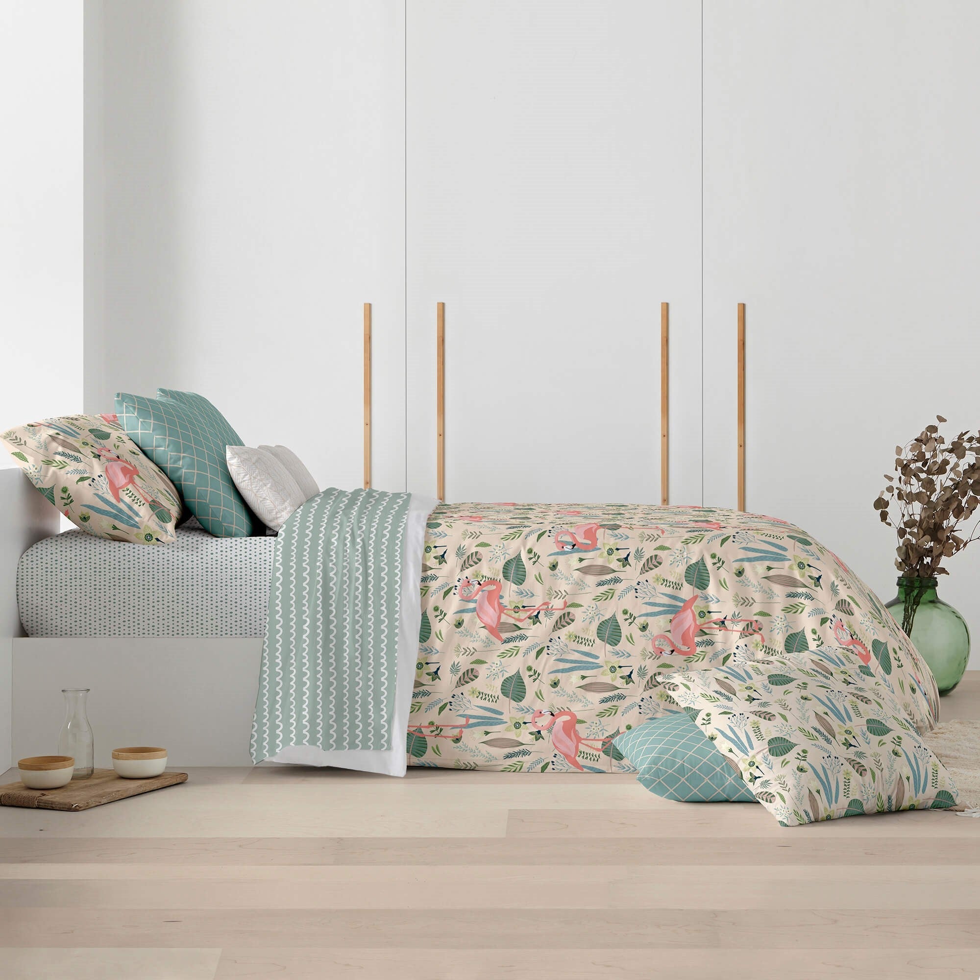 Funda nórdica con cuello de botella 100% algodón Amira 4