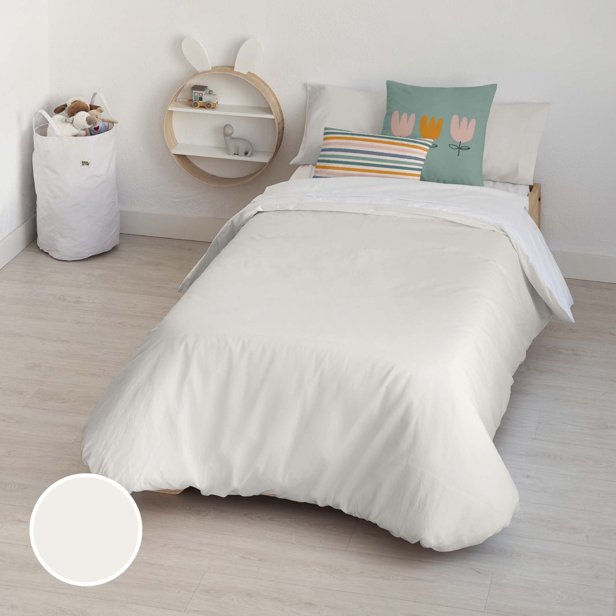 Housse de couette 100% coton Kanu Beige