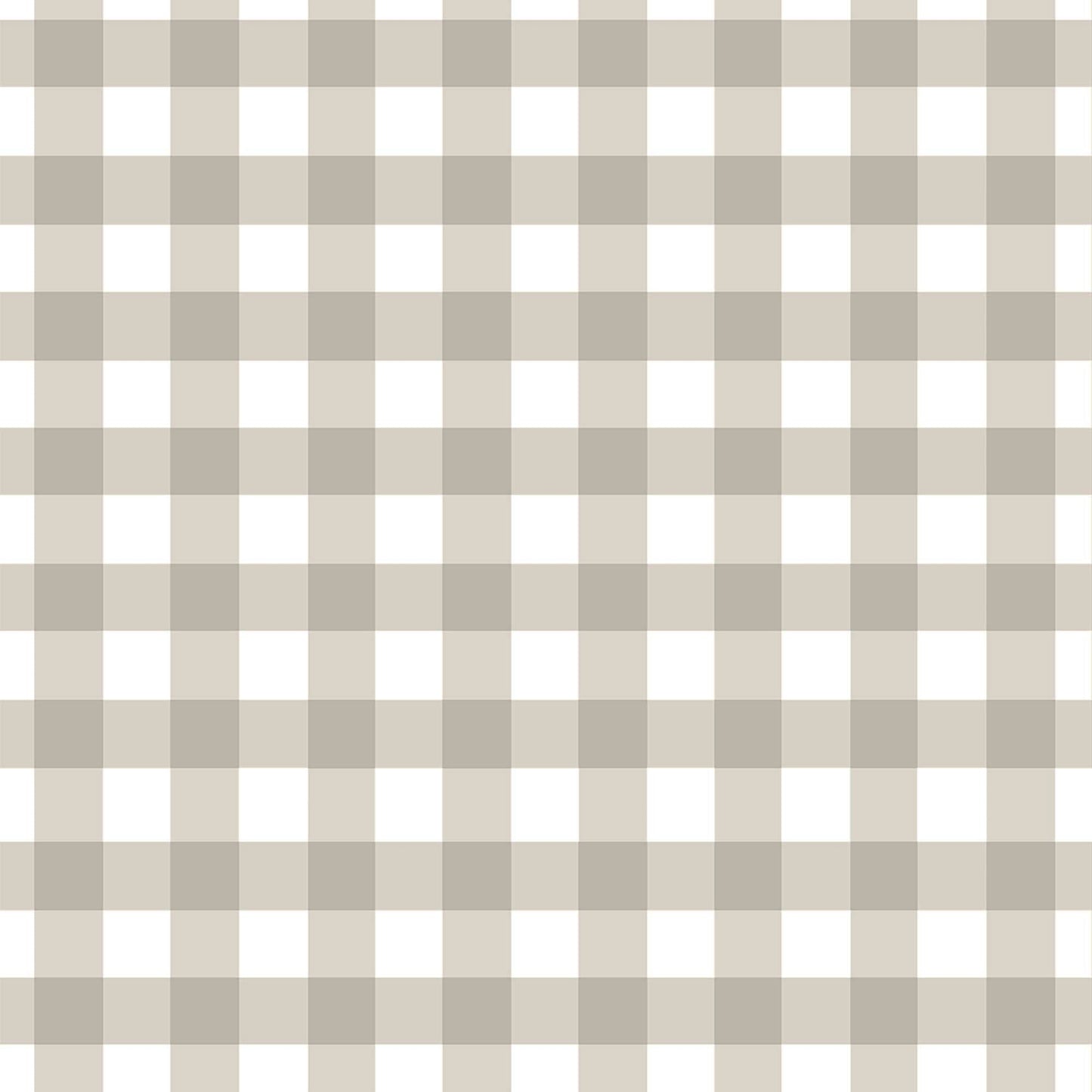 Juego de sábanas 100% algodón Vichy Beige