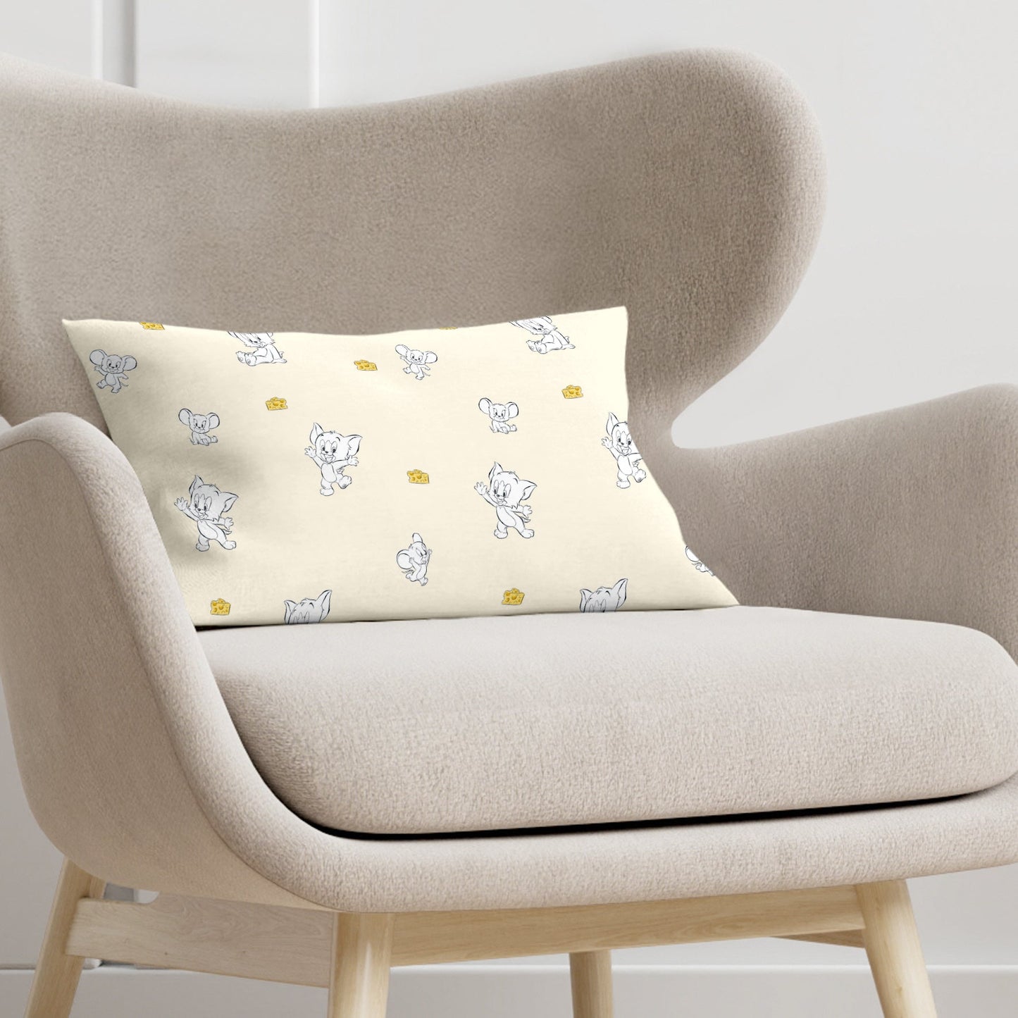 Housse de coussin 100% Coton 30x50 cm Tom & Jerry Enfant C
