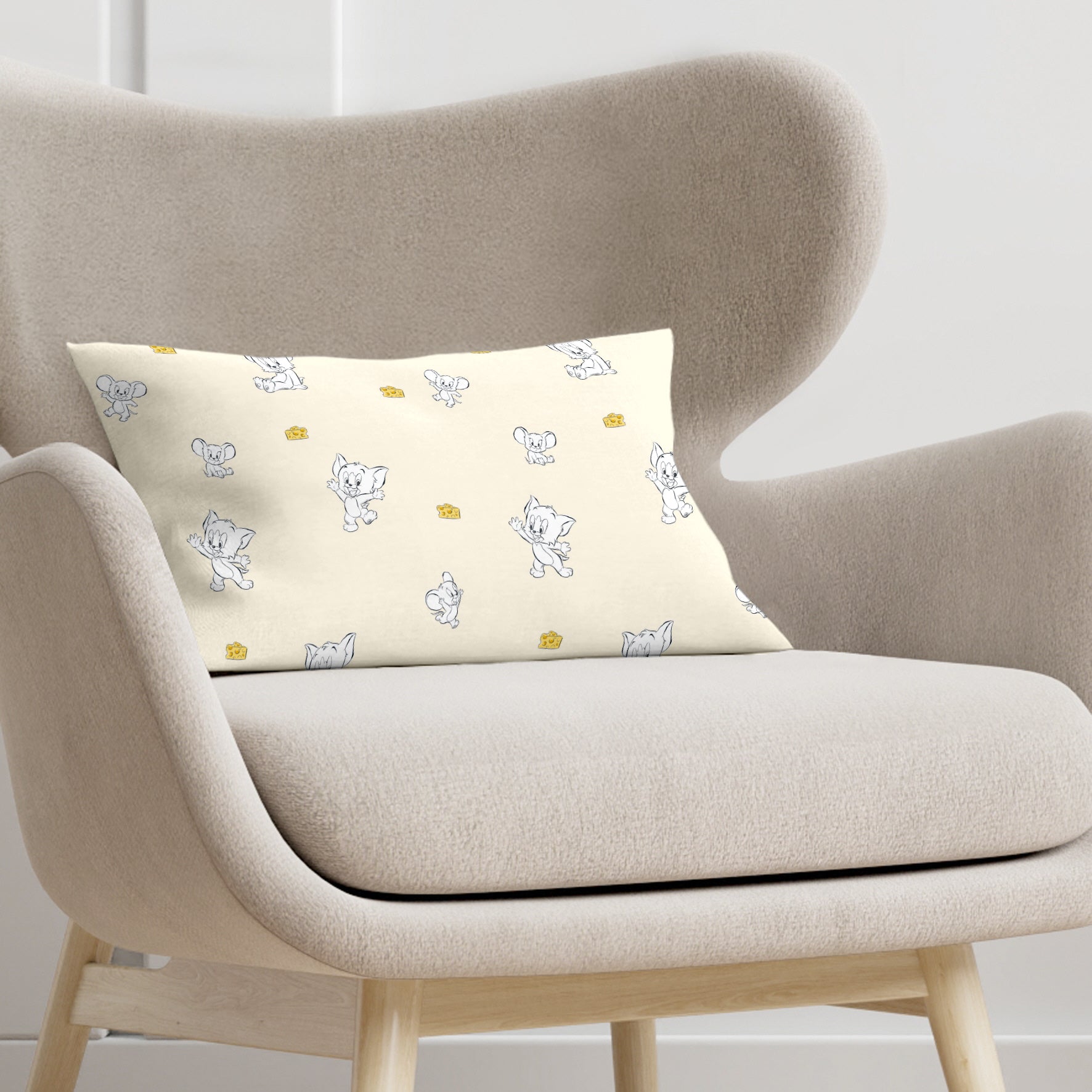 Housse de coussin 100% Coton 30x50 cm Tom & Jerry Enfant C