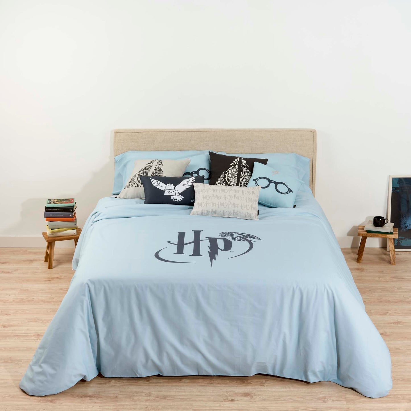 Housse de couette 100% coton Harry Potter Menthe