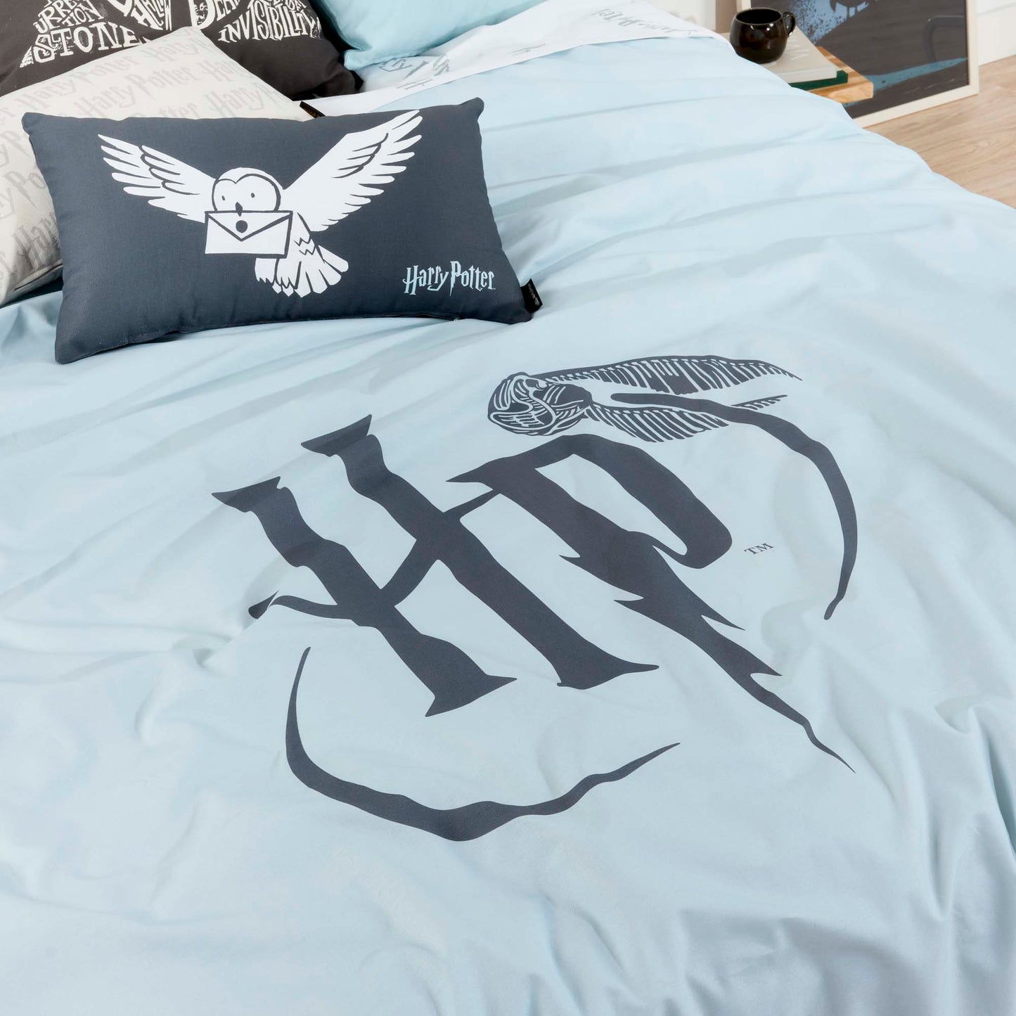 Housse de couette 100% coton Harry Potter Menthe