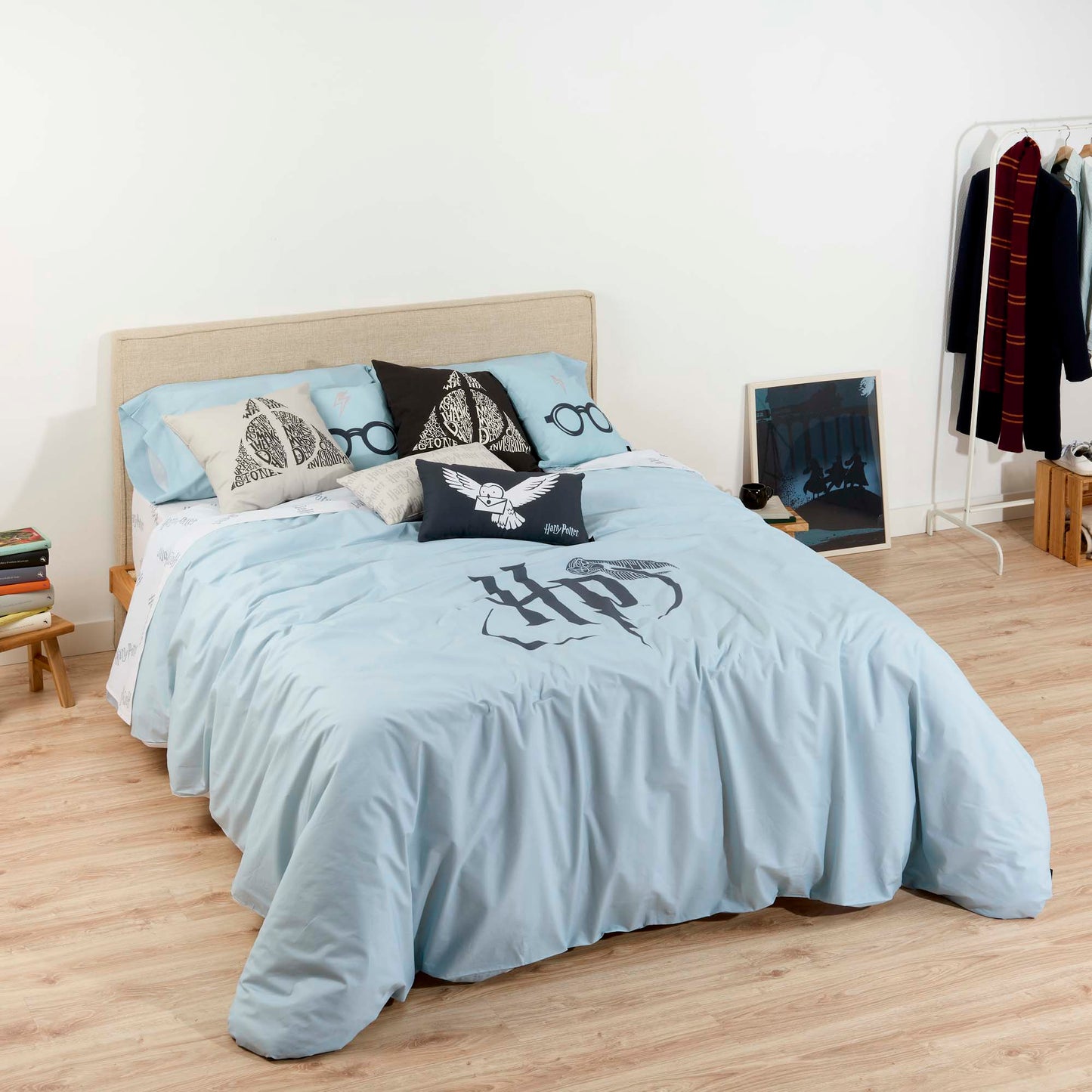 Housse de couette 100% coton Harry Potter Menthe