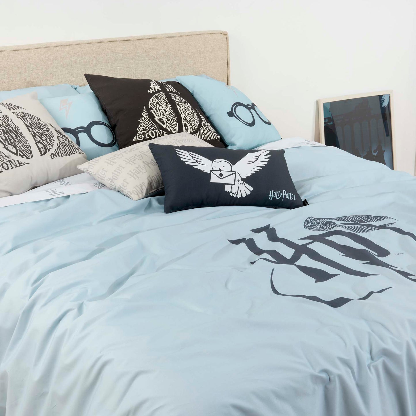 Housse de couette 100% coton Harry Potter Menthe