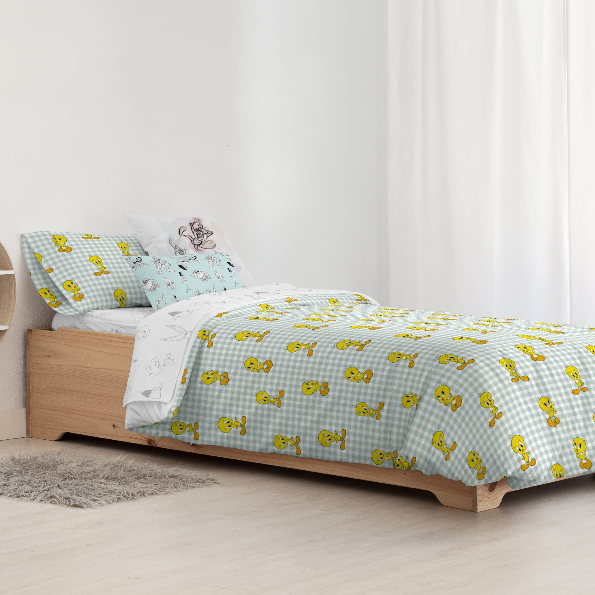 100% cotton duvet cover Tweety Vichy