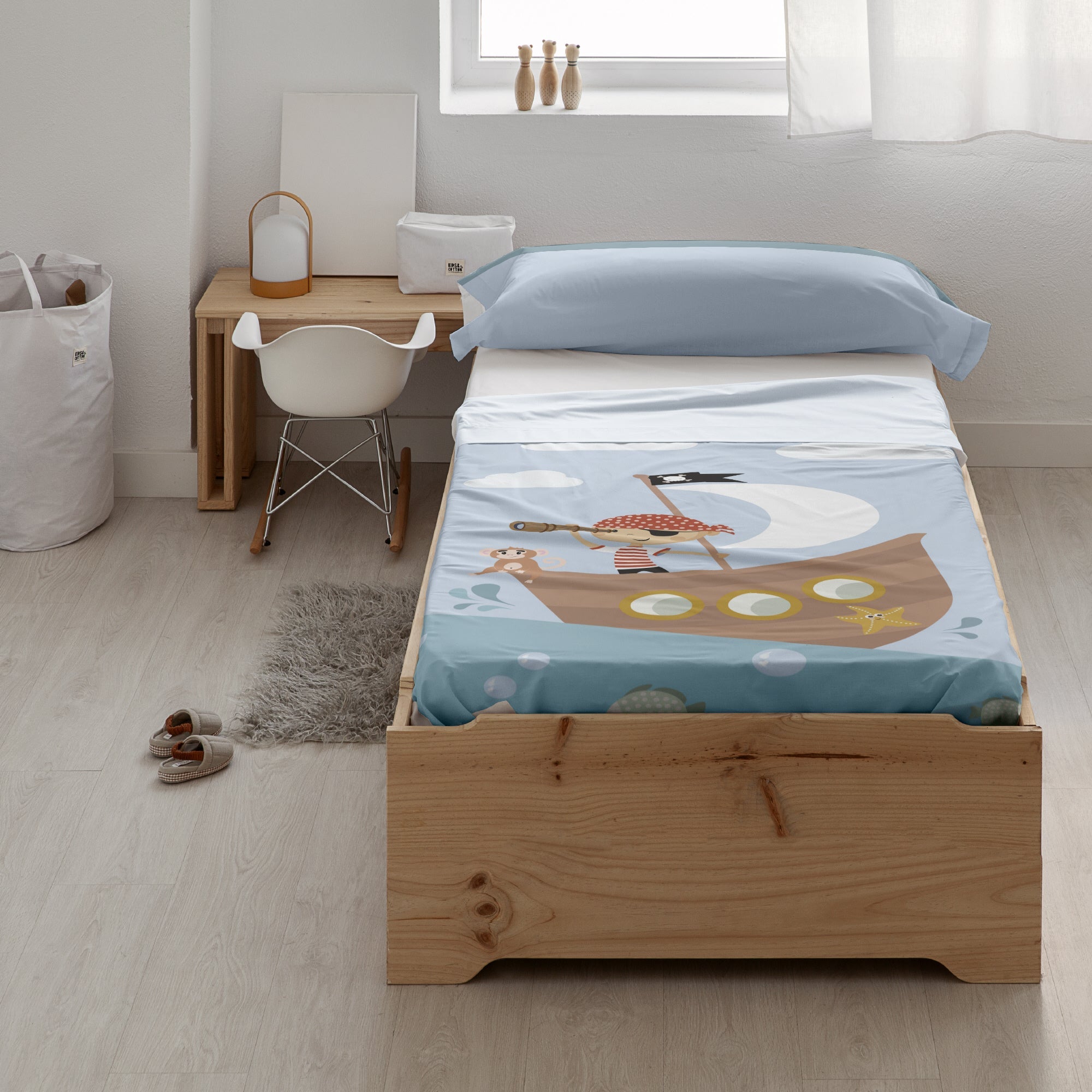 100% Cotton Sheet Set Farid Blue