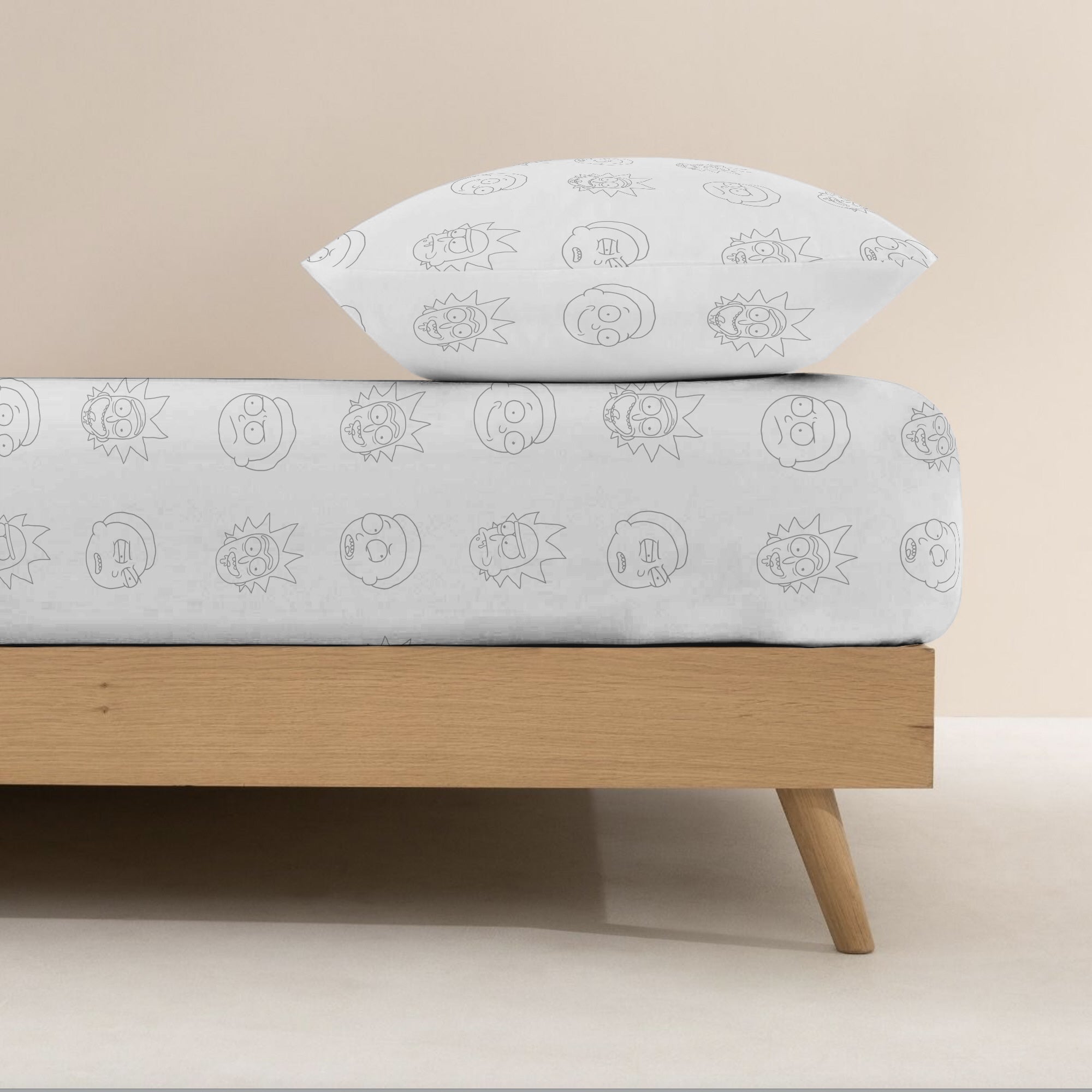 Drap housse Rick et Morty 100% coton