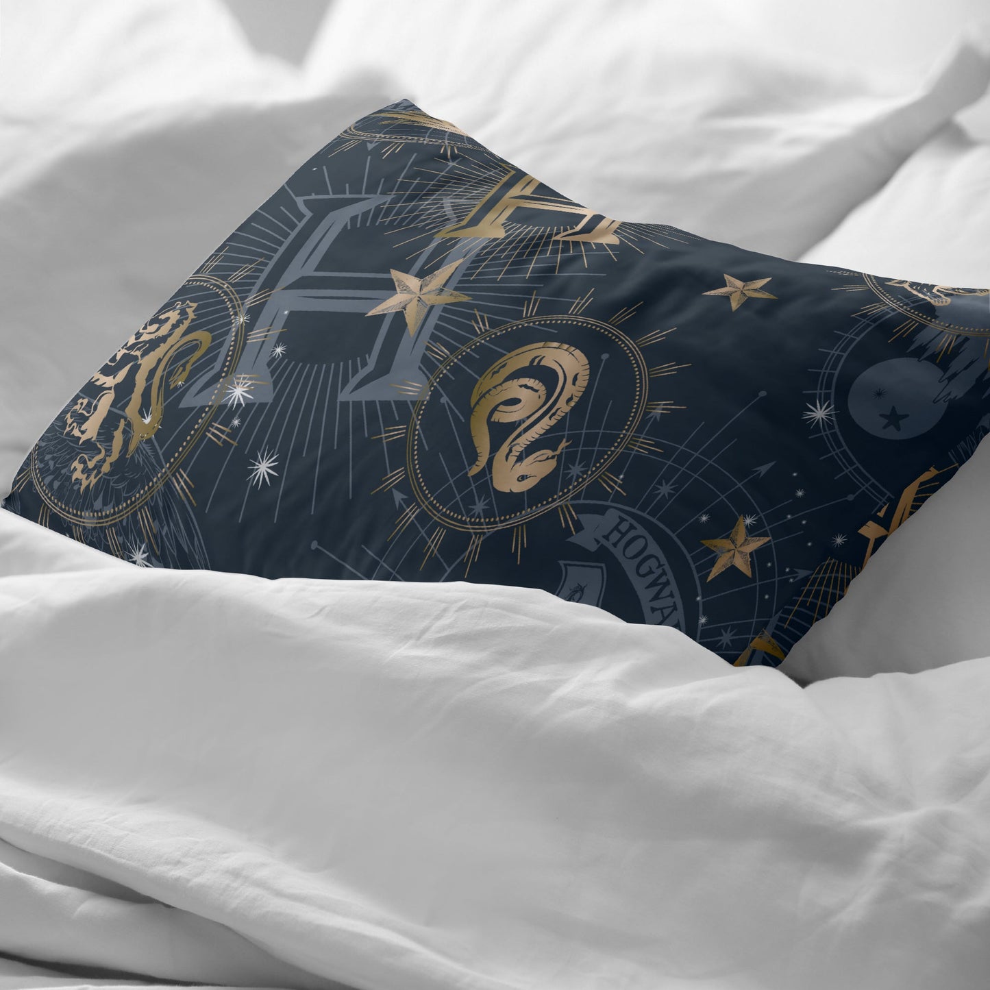 Funda de almohada 100% algodón Hpotter Gold