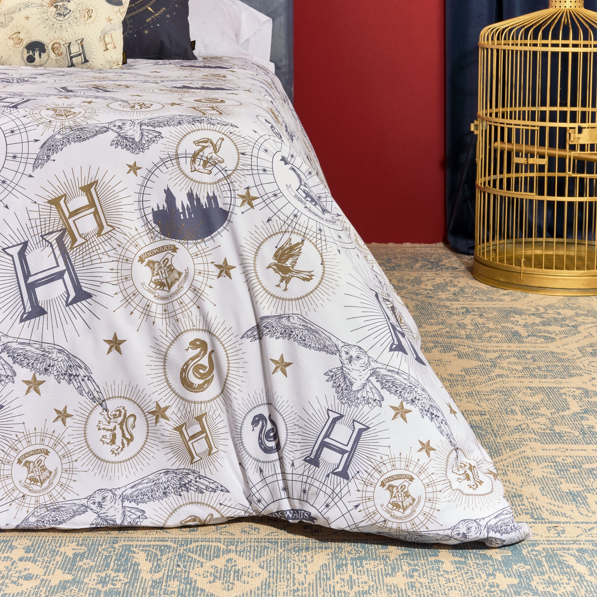 Duvet cover 100% cotton HPotter Gold Beige