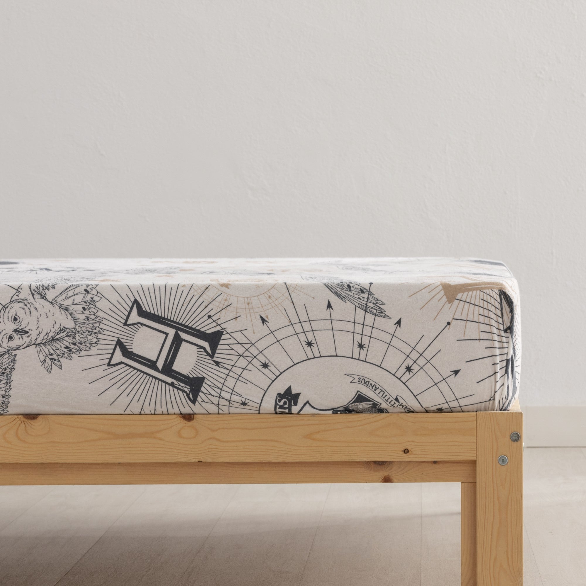 HPotter Gold Beige 100% Cotton Flannel Sheet Set