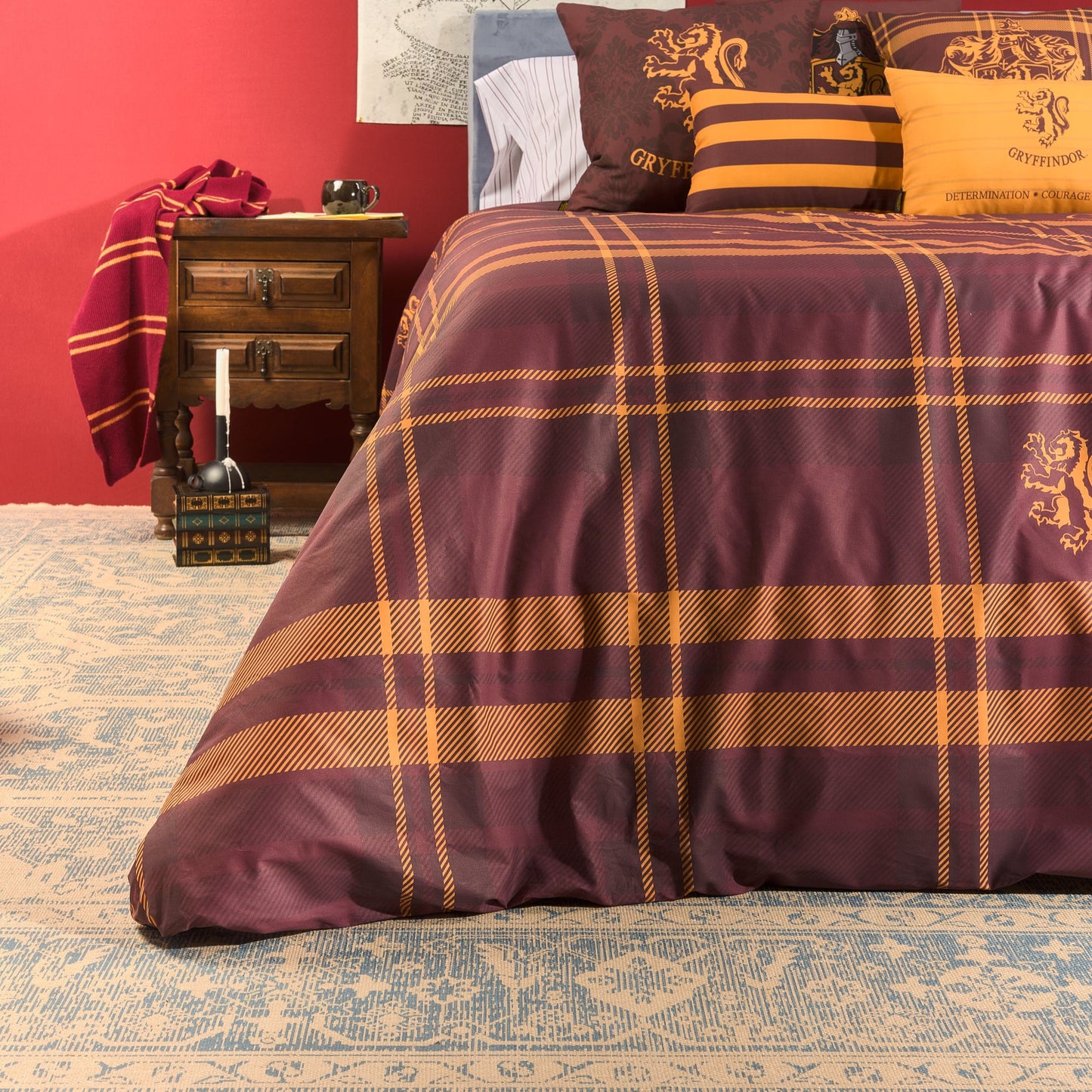 Funda nórdica 100% algodón Gryffindor Cuadro