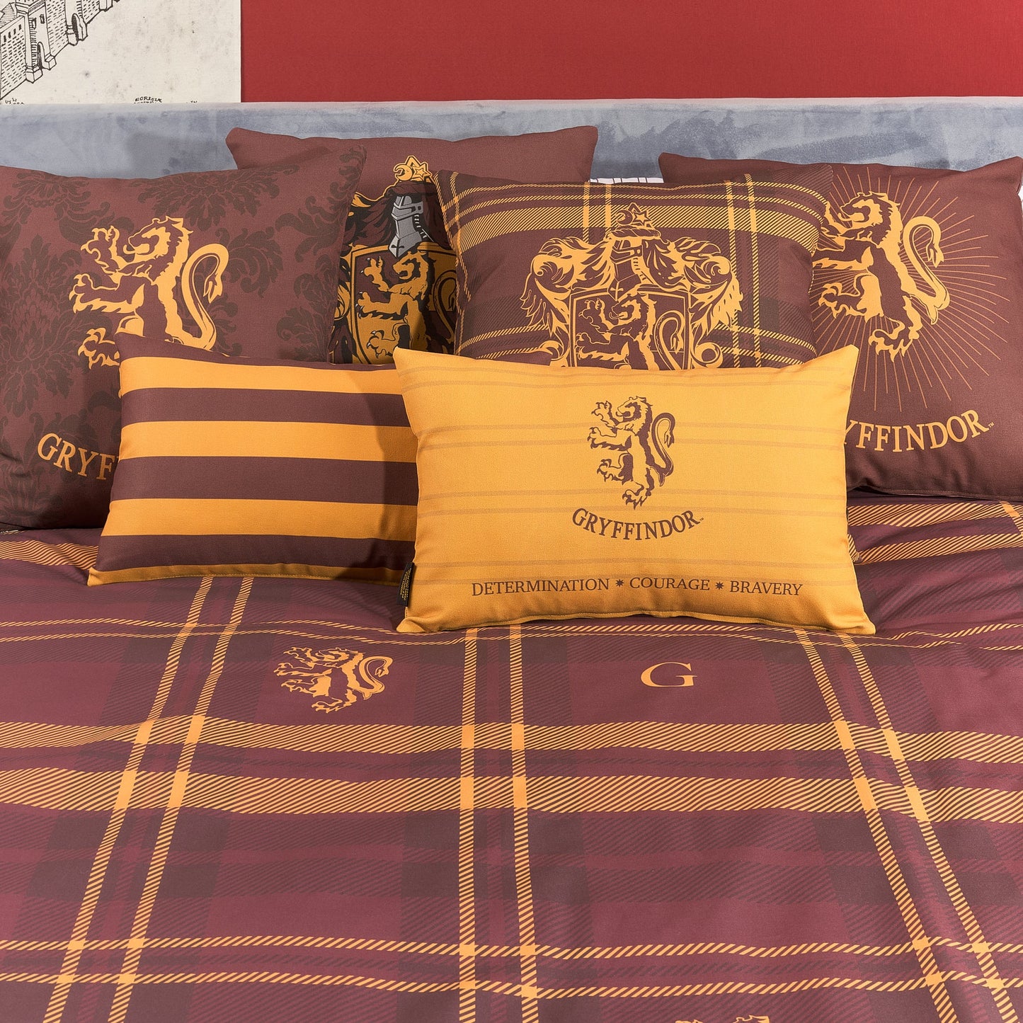 Funda nórdica 100% algodón Gryffindor Cuadro