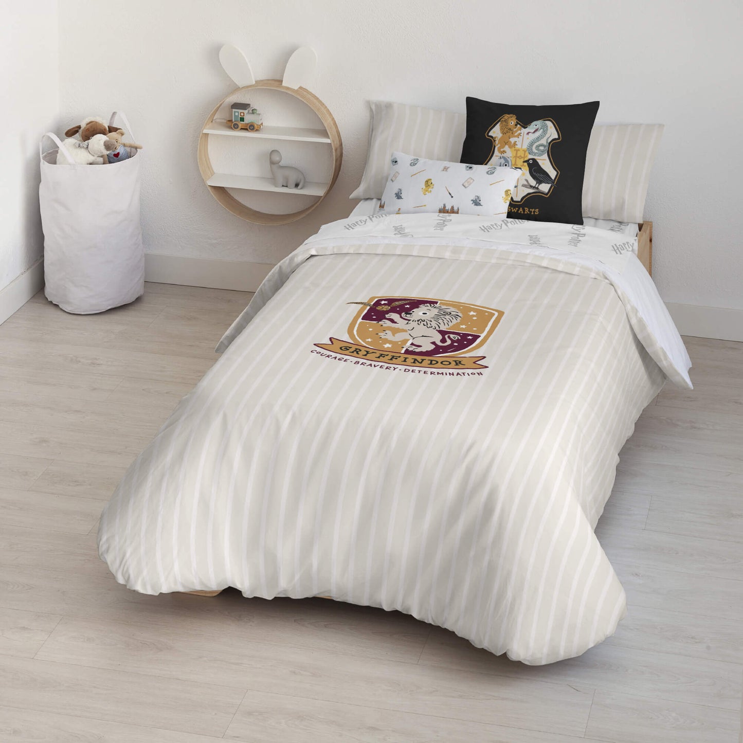 Housse de couette 100% coton Gryffondor Sweet Beig
