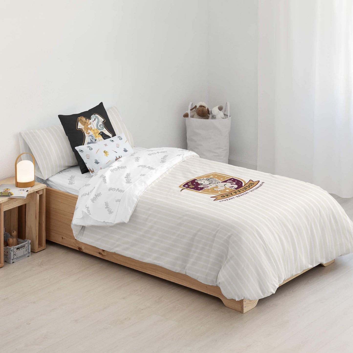 Housse de couette 100% coton Gryffondor Sweet Beig