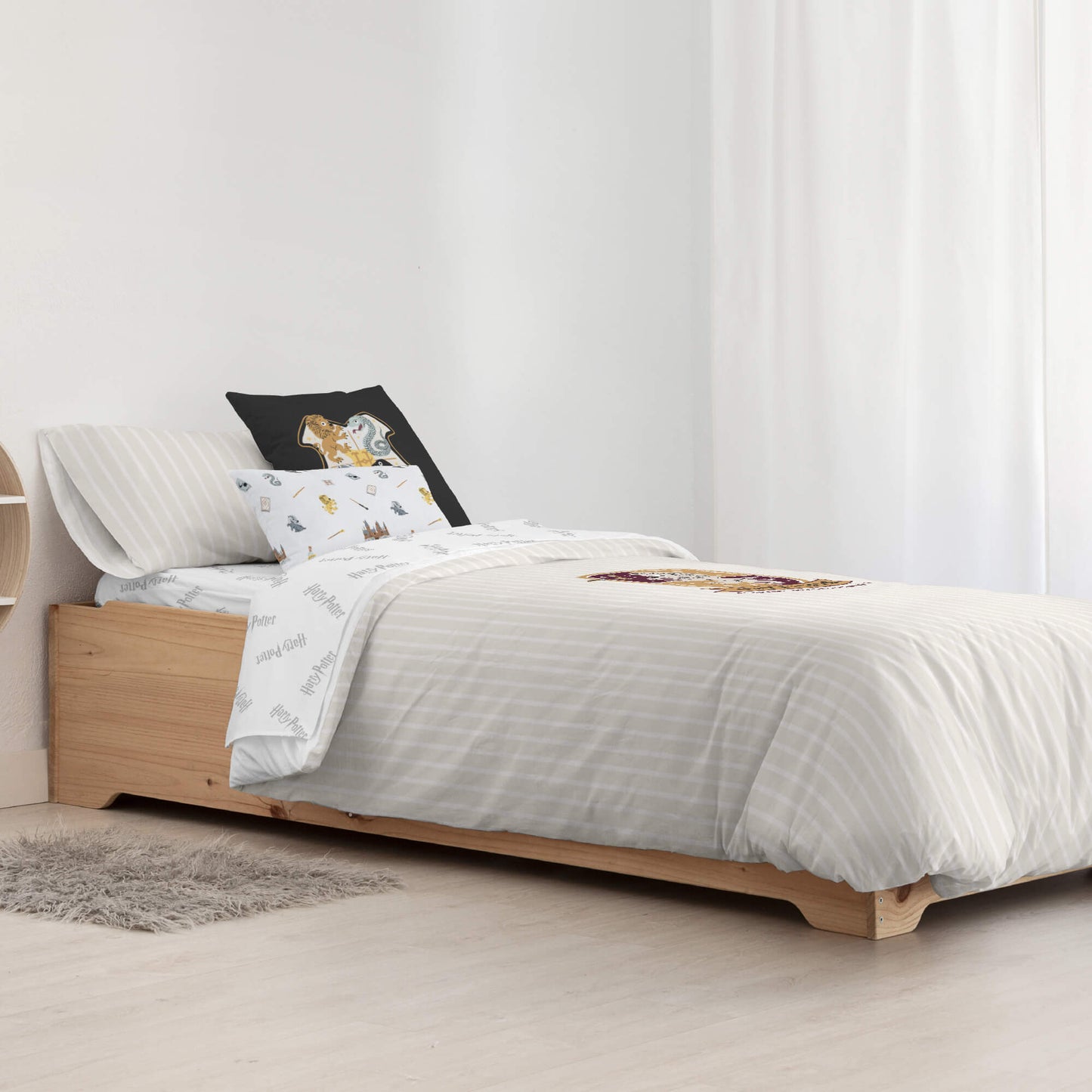 Housse de couette 100% coton Gryffondor Sweet Beig