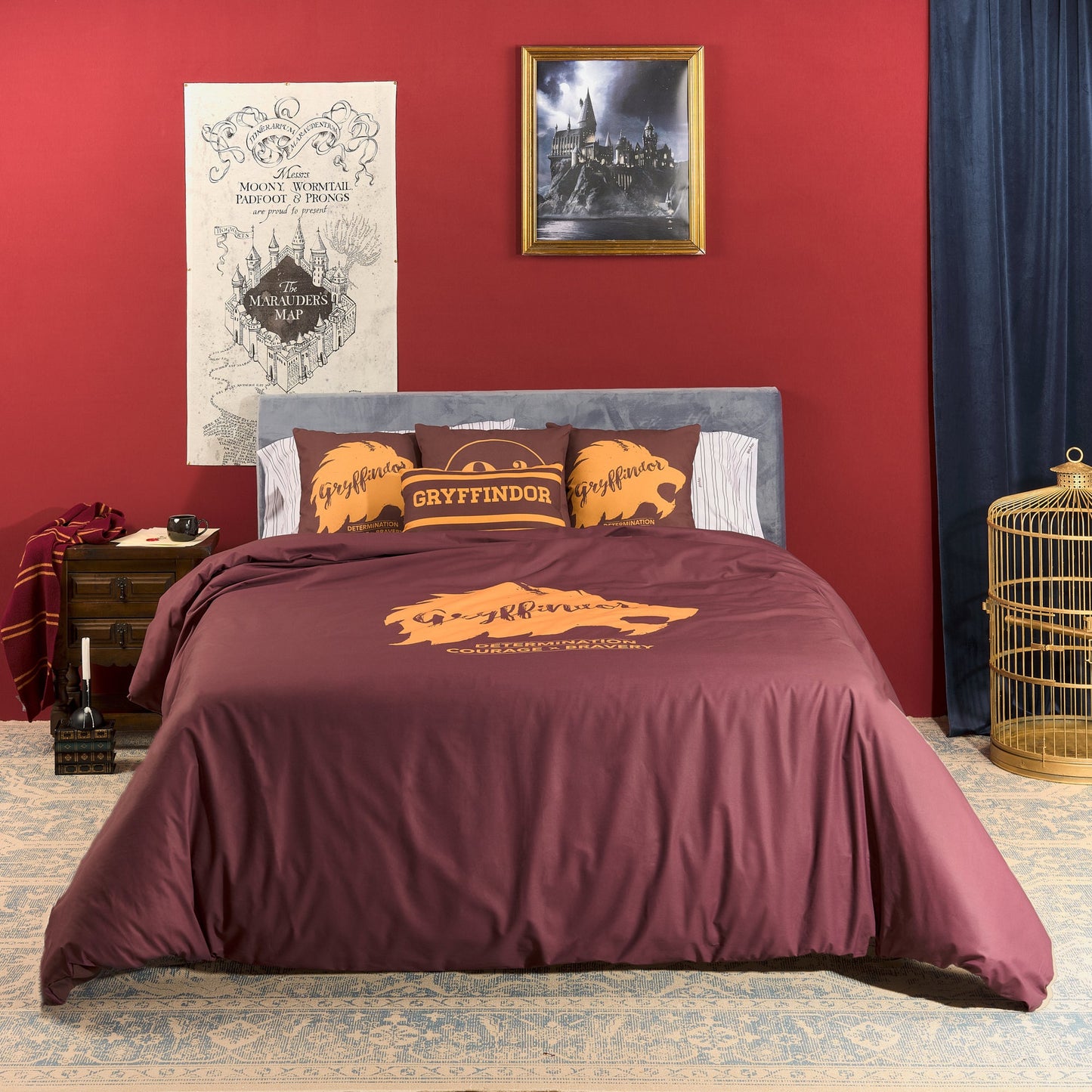 Housse de couette 100% coton Valeurs Gryffondor