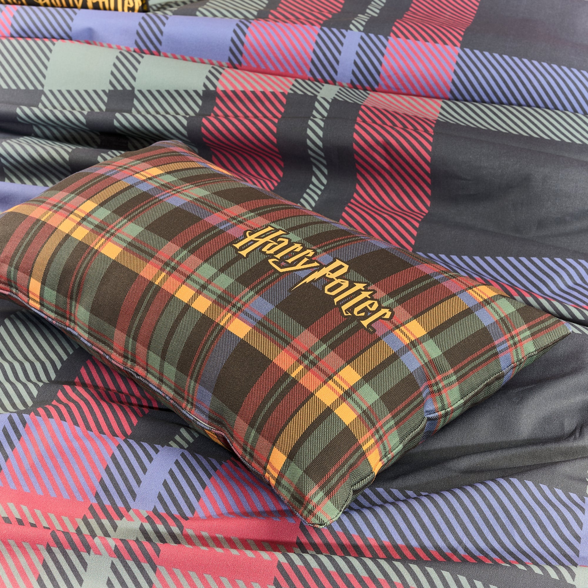 100% cotton duvet cover Hogwarts Checkered Colors
