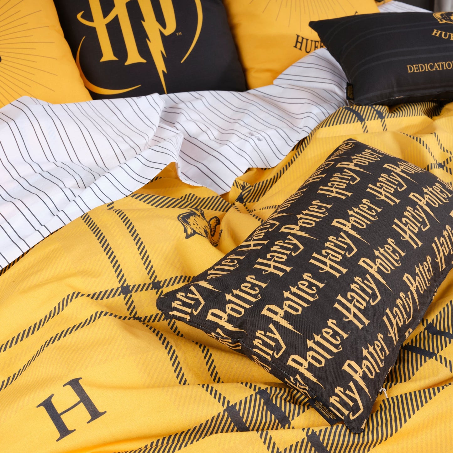 Funda nórdica 100% algodón Hufflepuff Cuadro