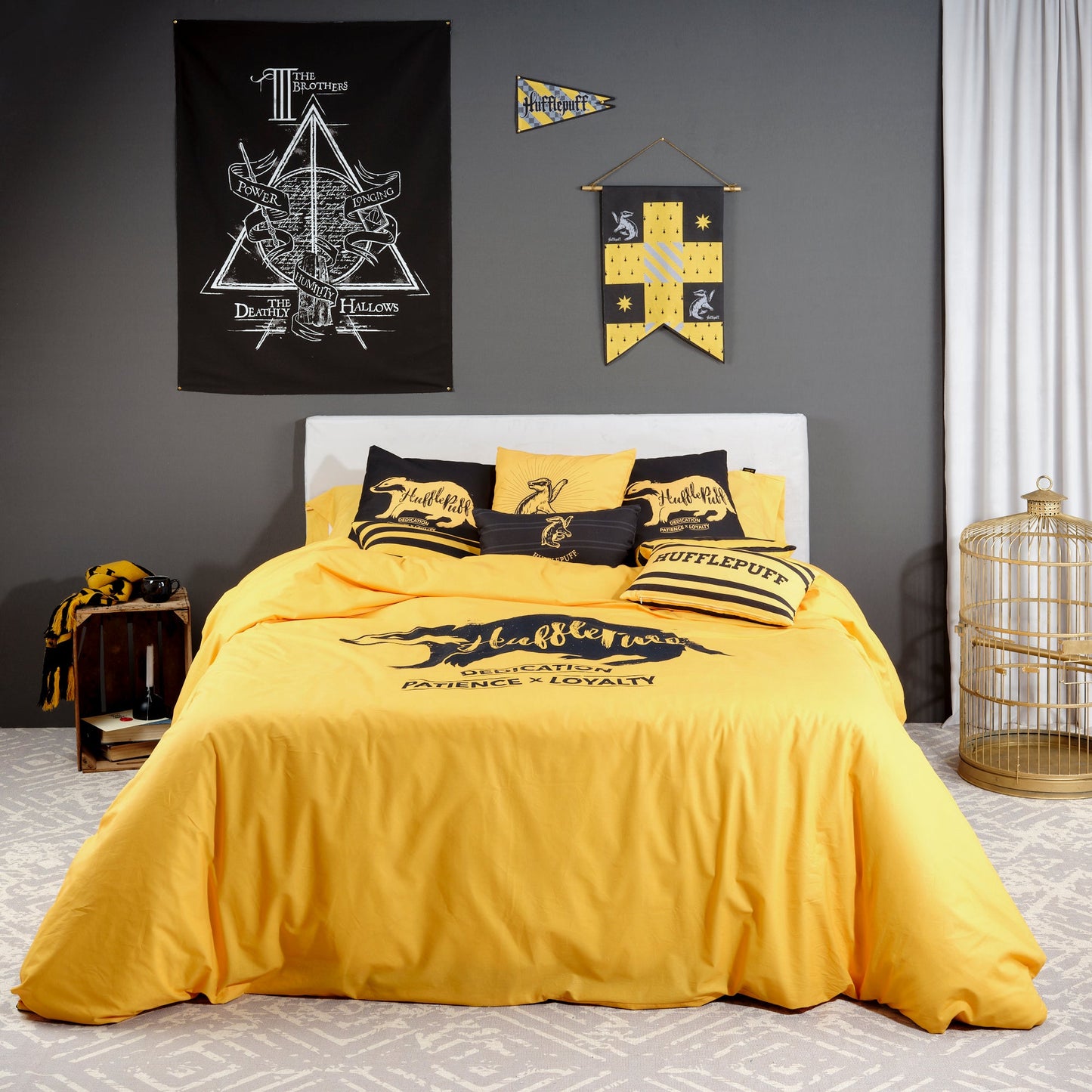 Housse de couette Poufsouffle Valeurs 100% coton