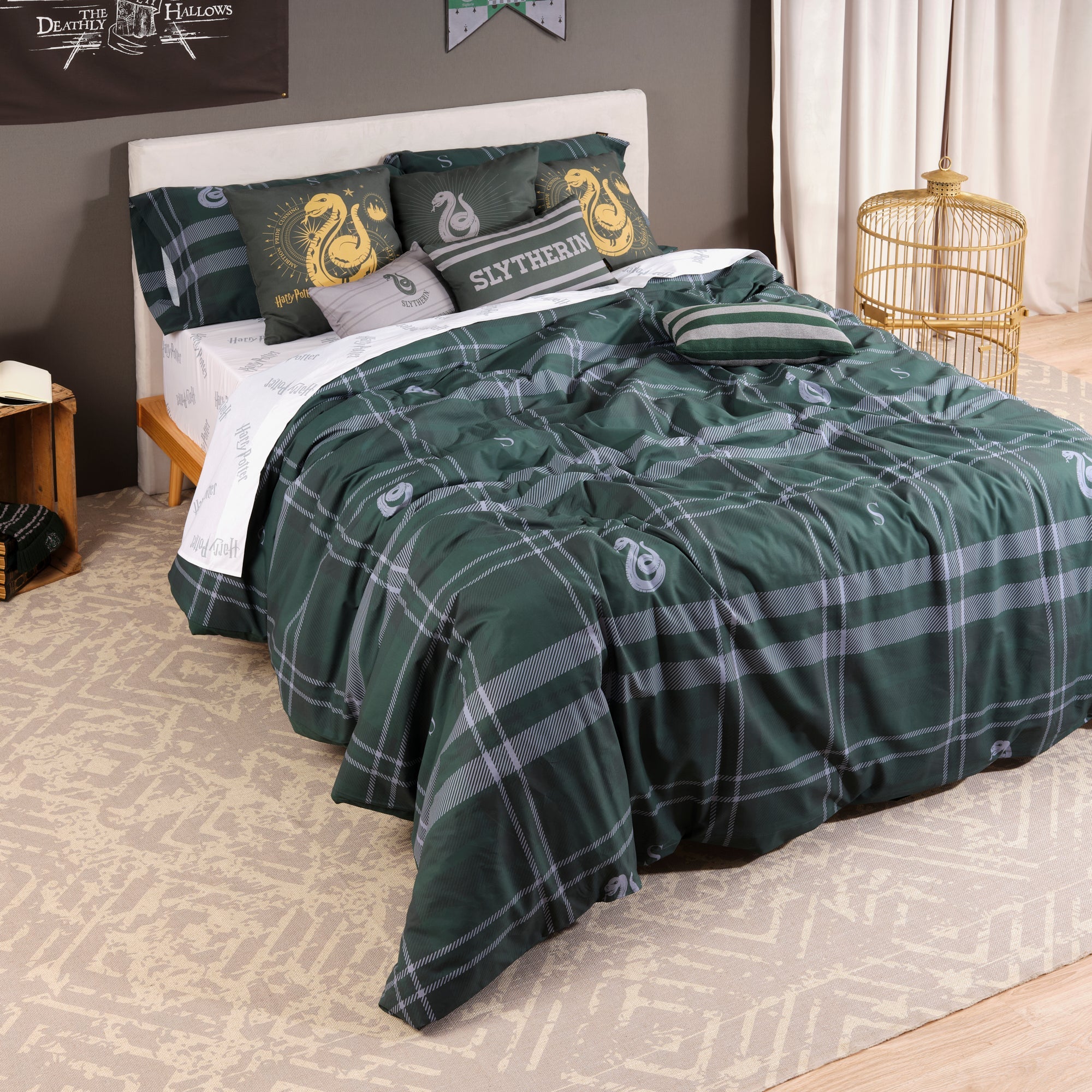 Duvet cover 100% cotton Slytherin Picture