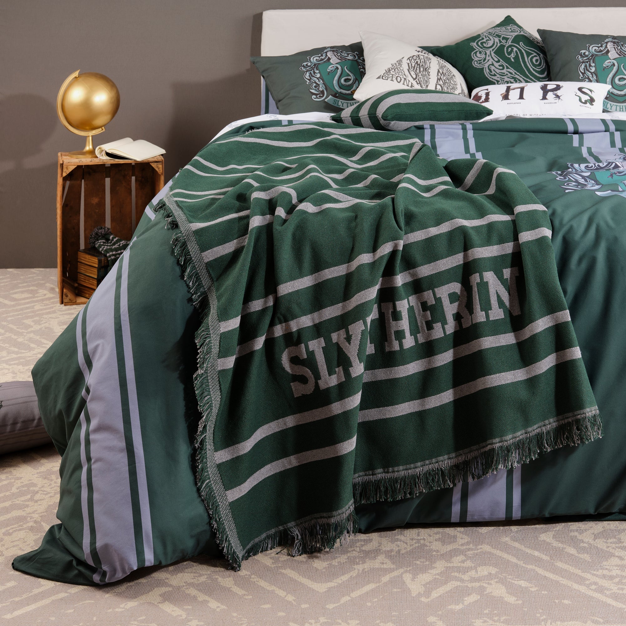 Duvet cover 100% cotton Slytherin Stripes