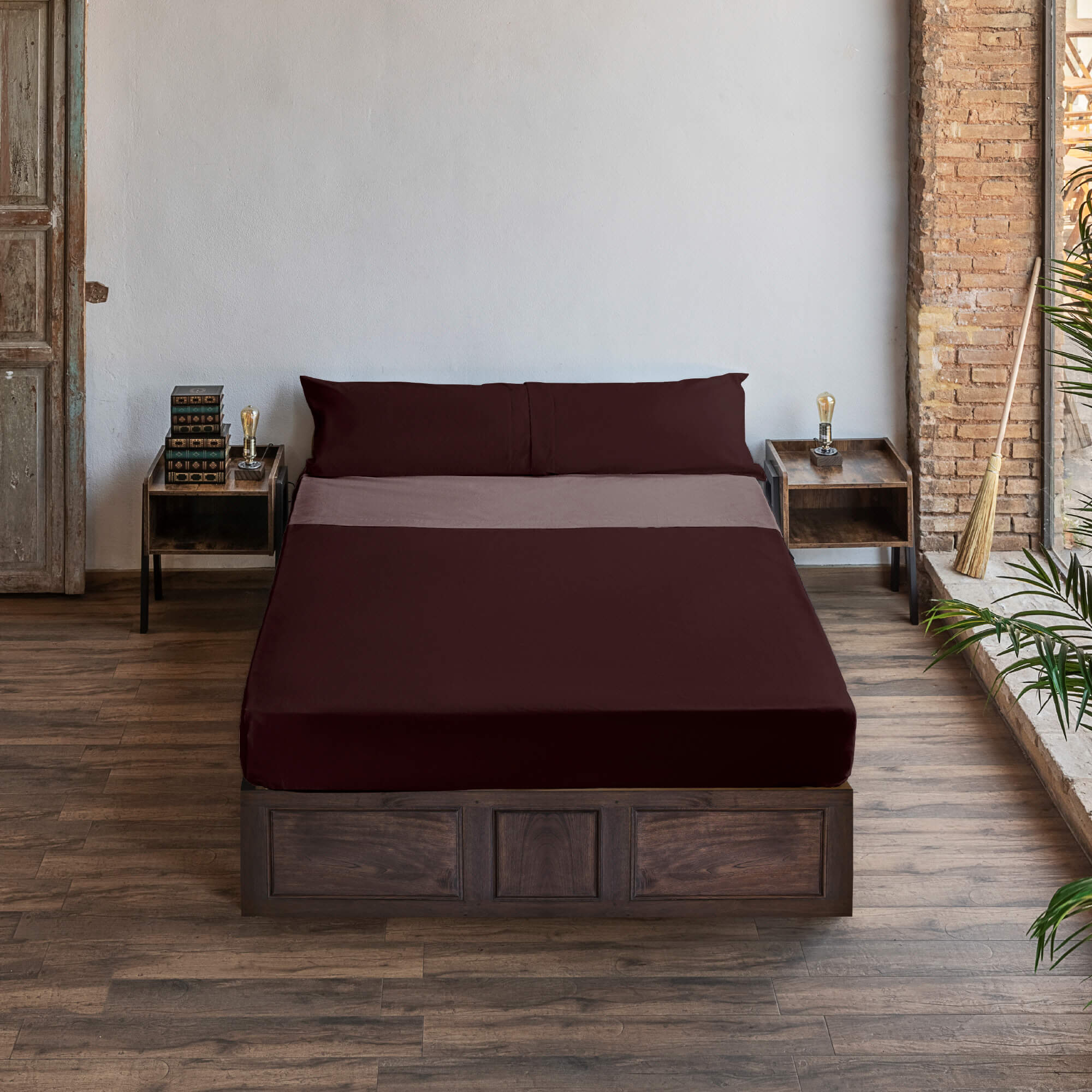 Harry Potter 100% Cotton Sheet Set Burgundy