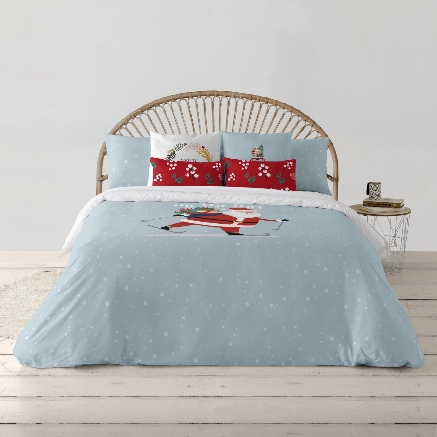 Housse de couette à clics 100% coton Laponia 48