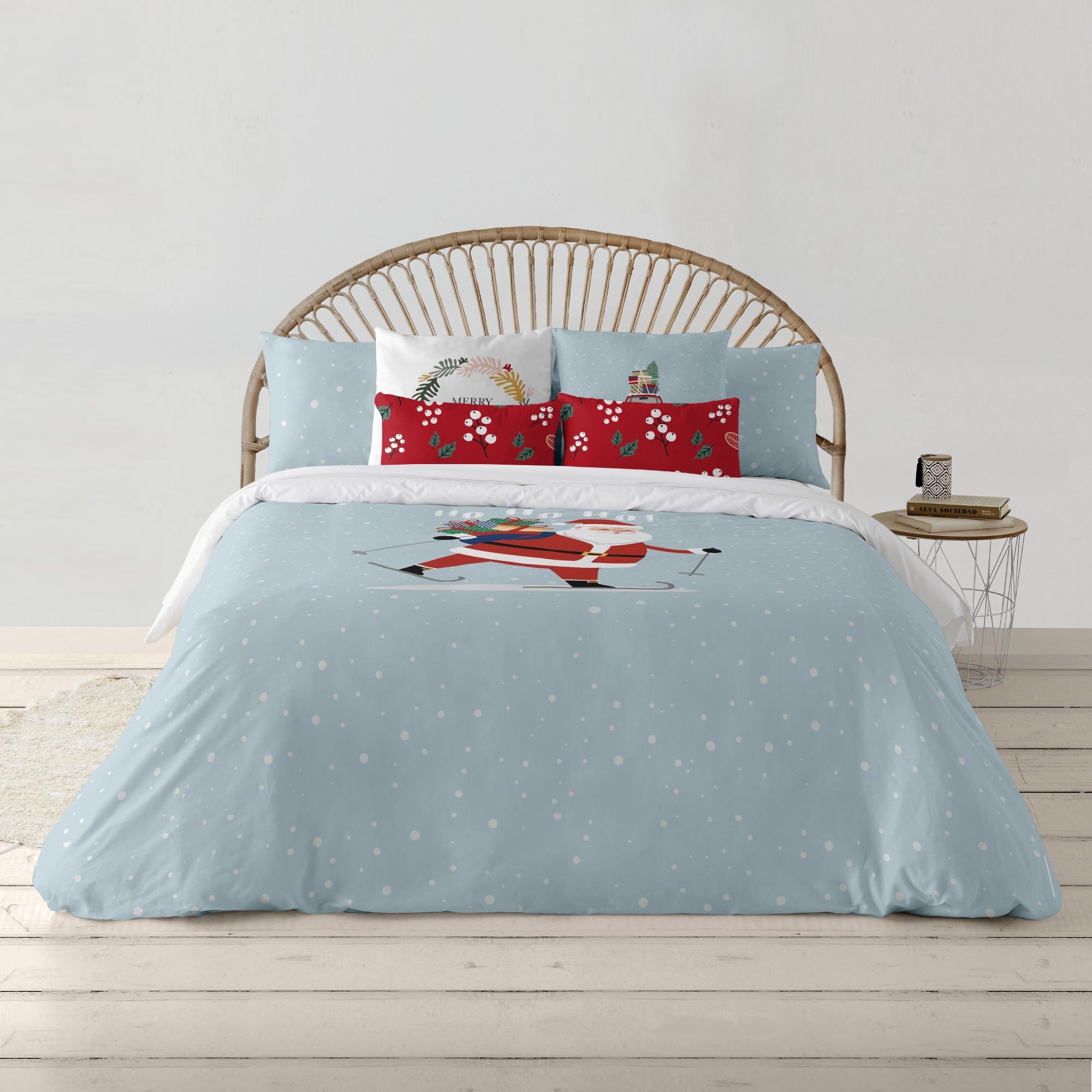 Duvet cover with clicks 100% cotton Lapland 48