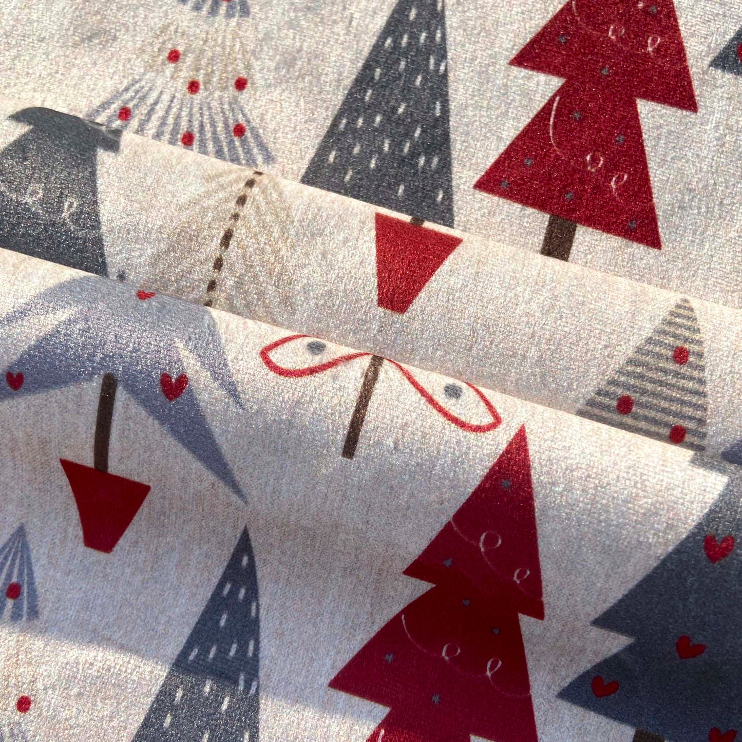 Housse de couette à clics réversibles Velours Joyeux Noël 31