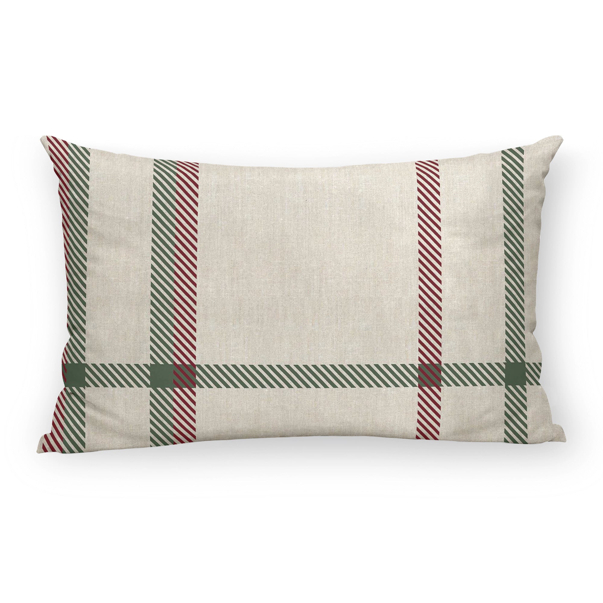 Velvet cushion cover Christmas squares 30x50 cm