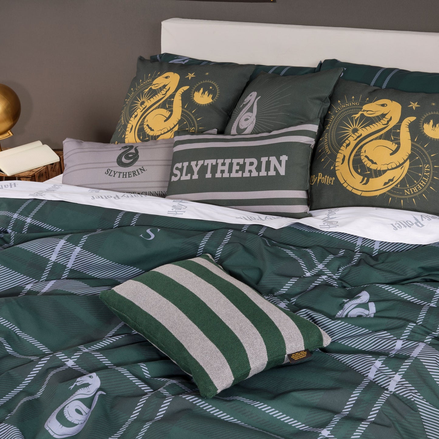 Funda de cojín Slytherin Gold A 50X50 cm Harry Potter