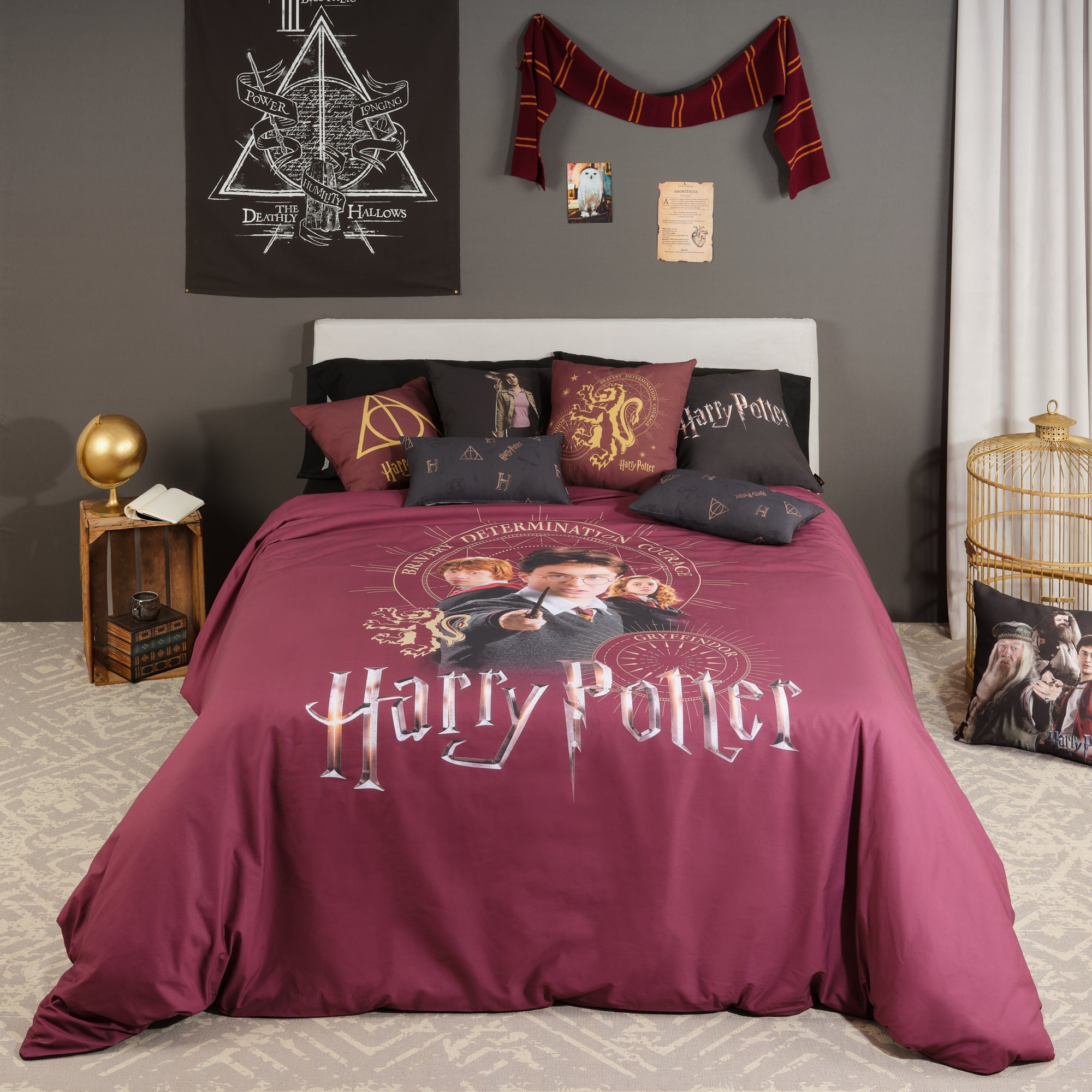 Harry Potter microsatin Gryffindor Bond duvet cover