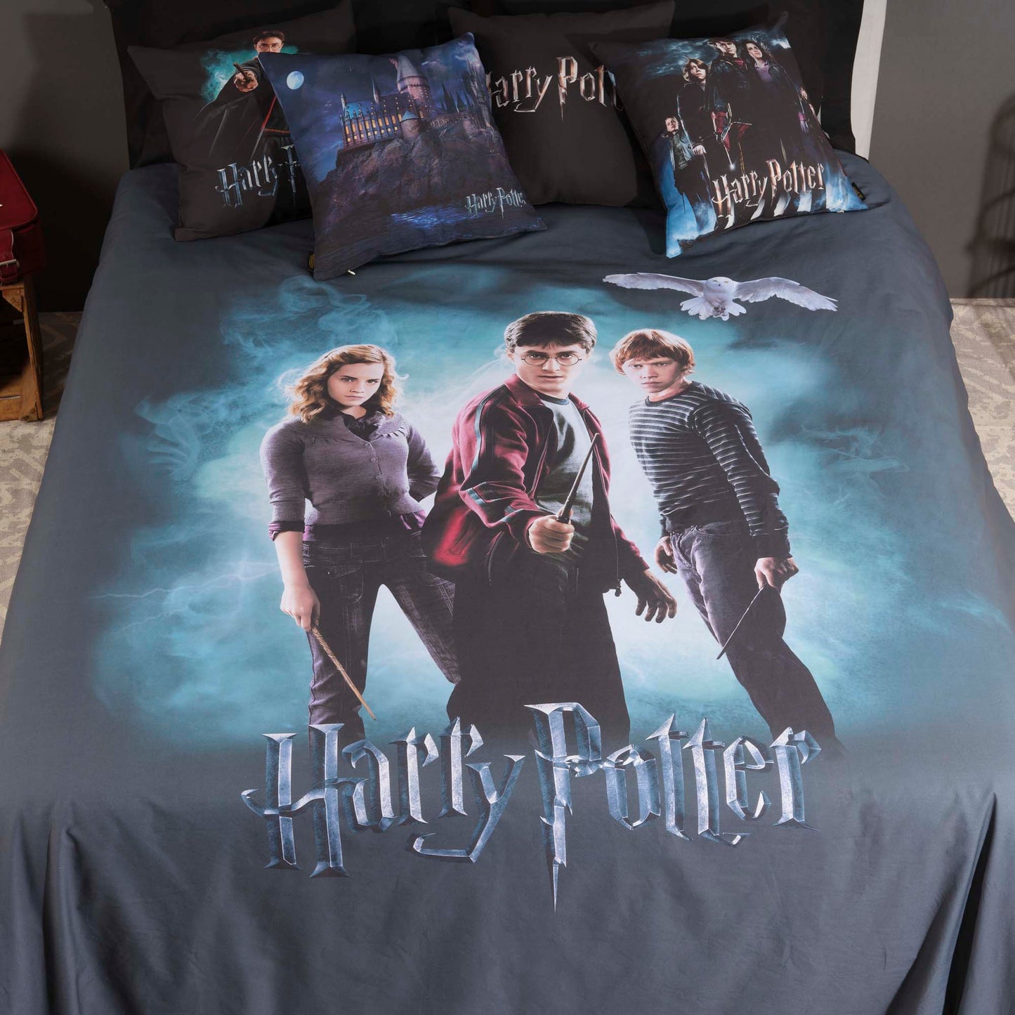 Funda nórdica Harry Potter microsatén Lumos