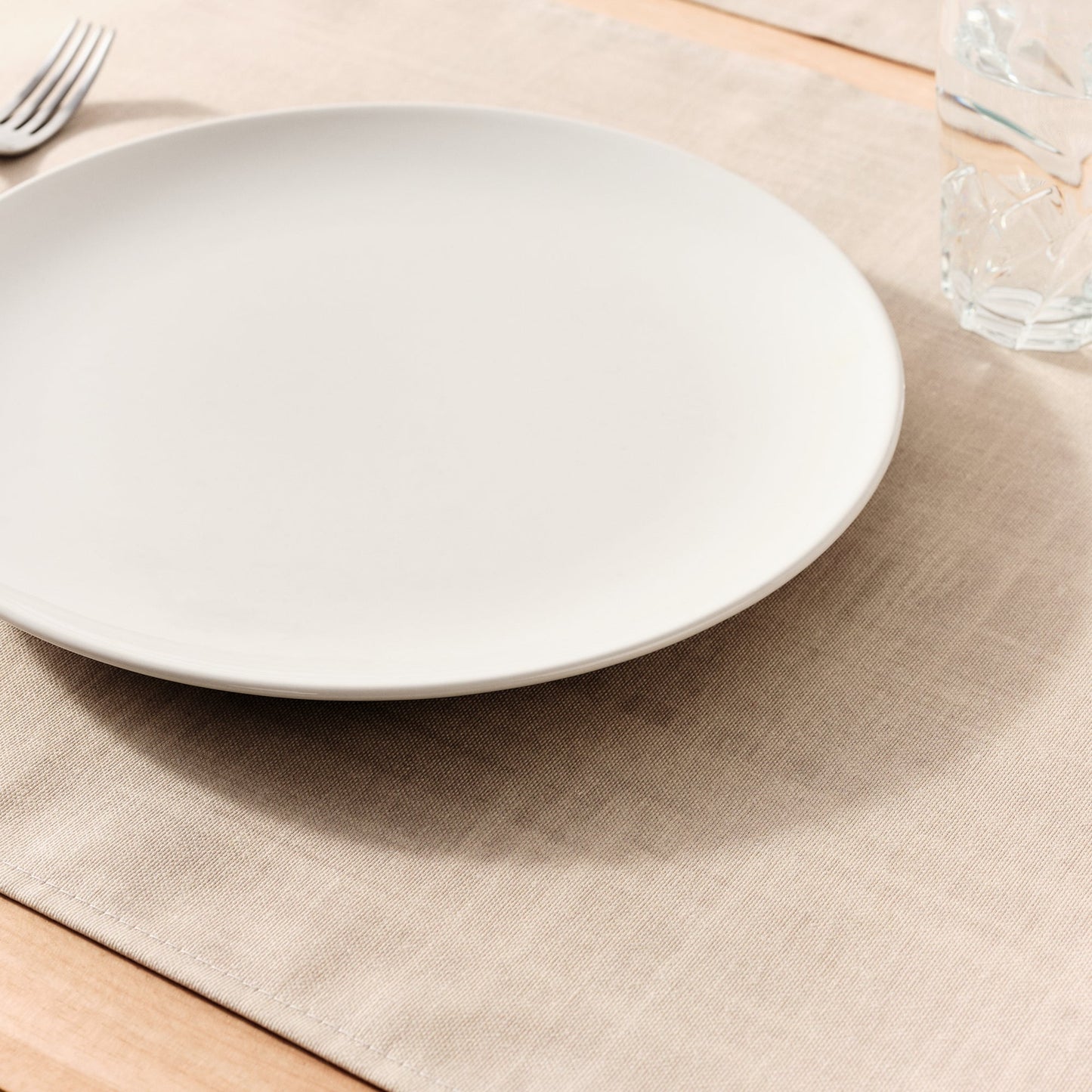 Pack of 2 Beige individual tablecloths 50x40 cm